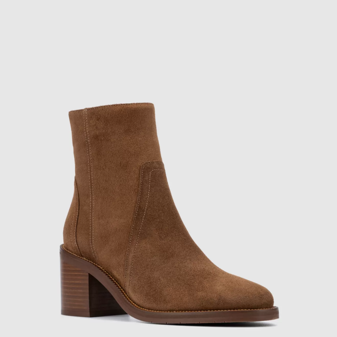 Déstockage Exclusive Aquatalia : Bottes Janella en Cuir Souple Cognac - Édition Limitée Découvrez