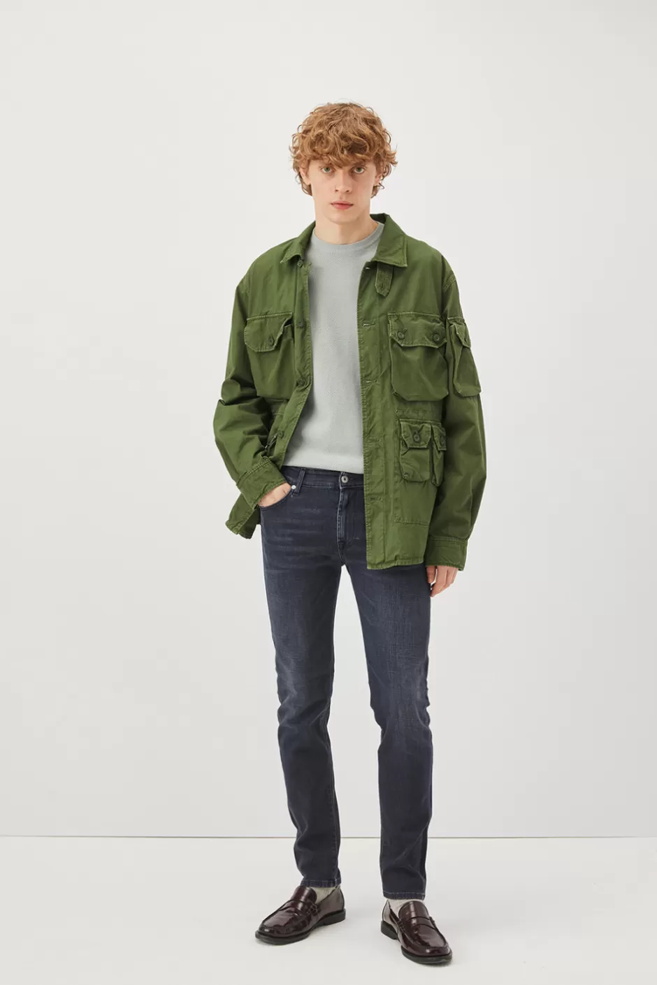 Jean Homme Slim Vintage Roy Rogers 517 Dean - Détails Usés Authentiques