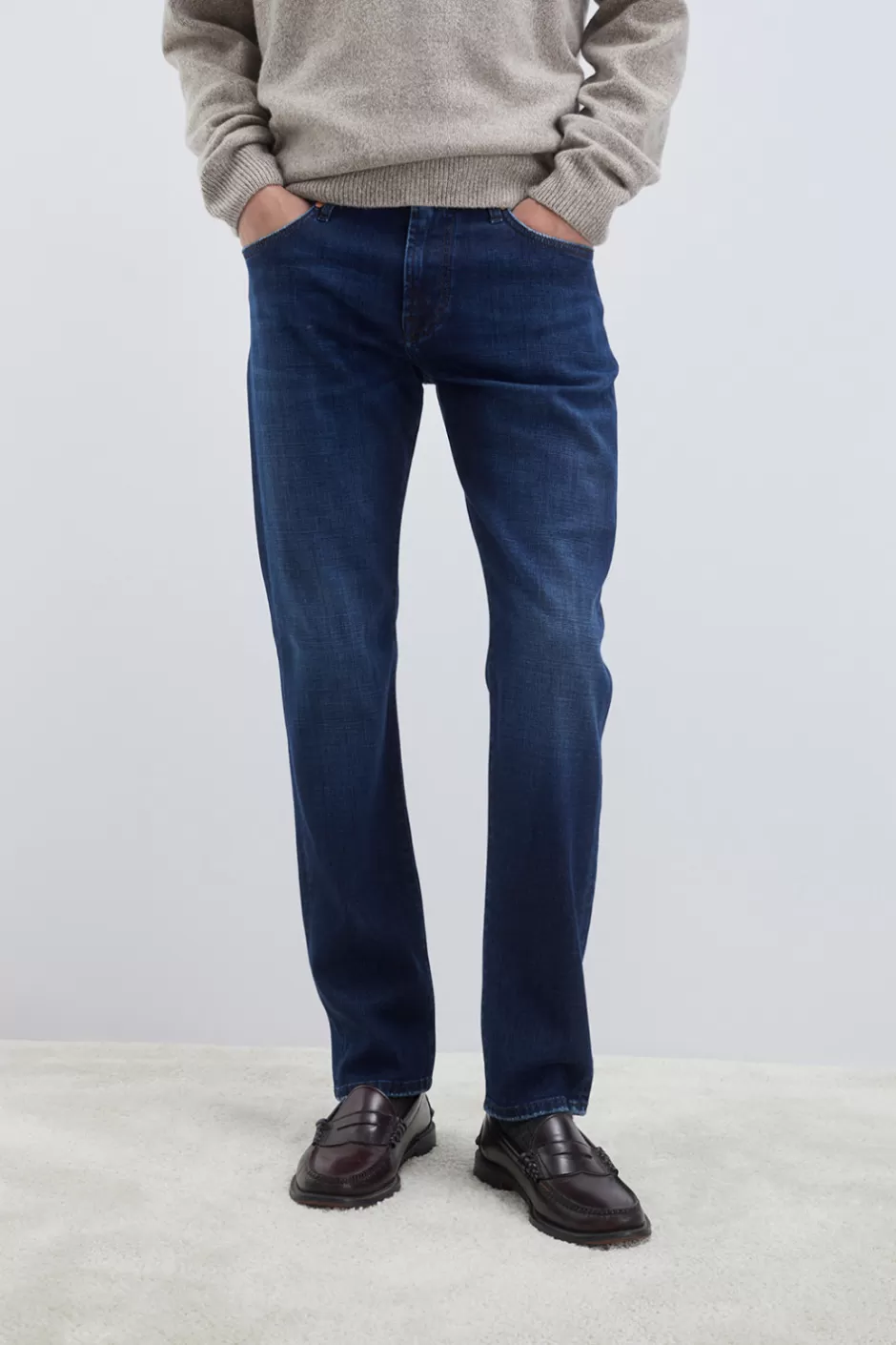 Roy Rogers Homme - Jean droit délavé Derek 527, Modèle exclusif avec détails vintage