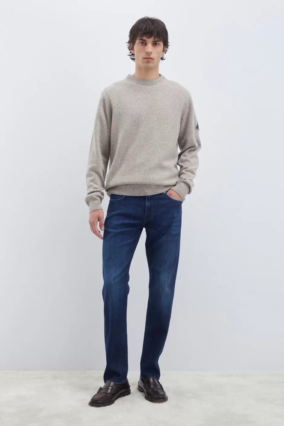 Roy Rogers Homme - Jean droit délavé Derek 527, Modèle exclusif avec détails vintage