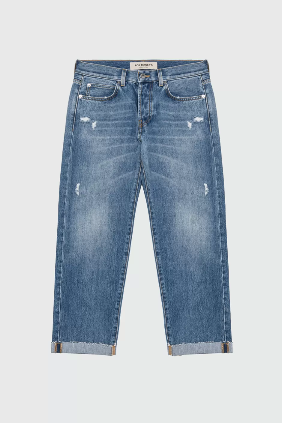 Pantalon Jean Donna Roy Rogers - Collection Printemps par Oskar Solomun, Détails Emblématiques et Coupe Femme Moderne