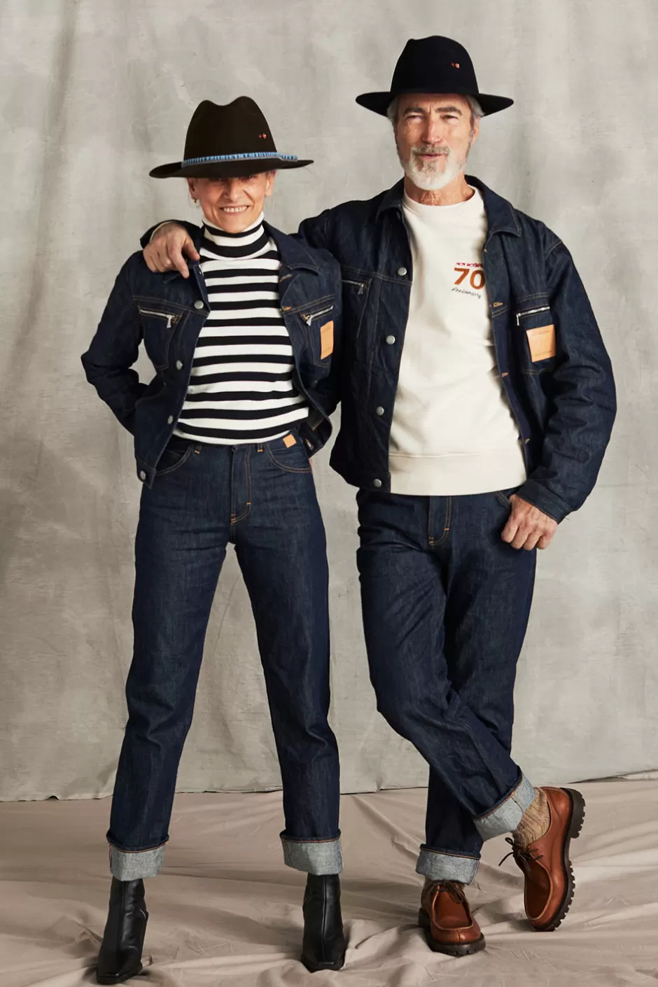 Jean Vintage Roy Rogers 70ème Anniversaire - Coupe Classique Denim Délavé Cimosa pour Homme