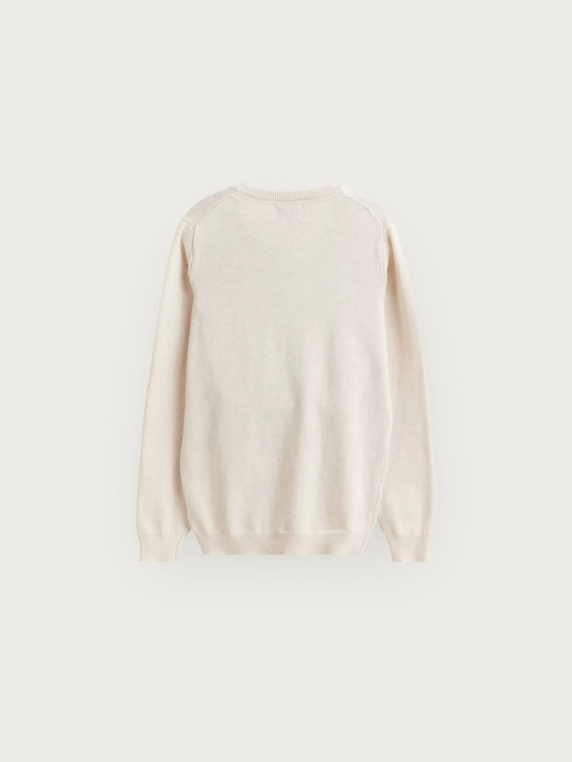 Alvaro Moreno - Sweat-Shirt Enfant Col Rond en Coton Écru - Mode Décontractée