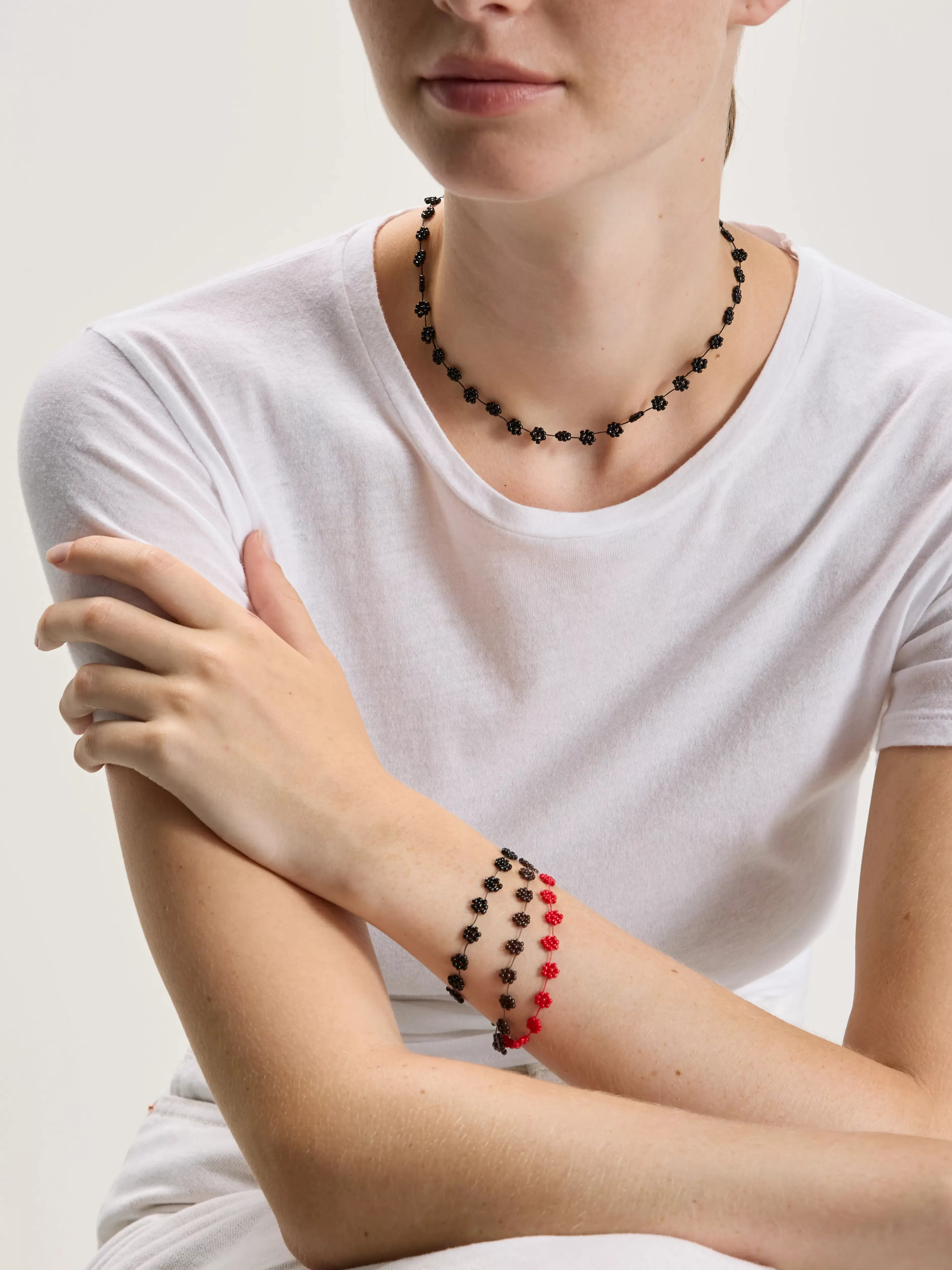 Collier Fiori Modèle N°23 - Création Exclusive en Perles de Résine par Labro Bijoux