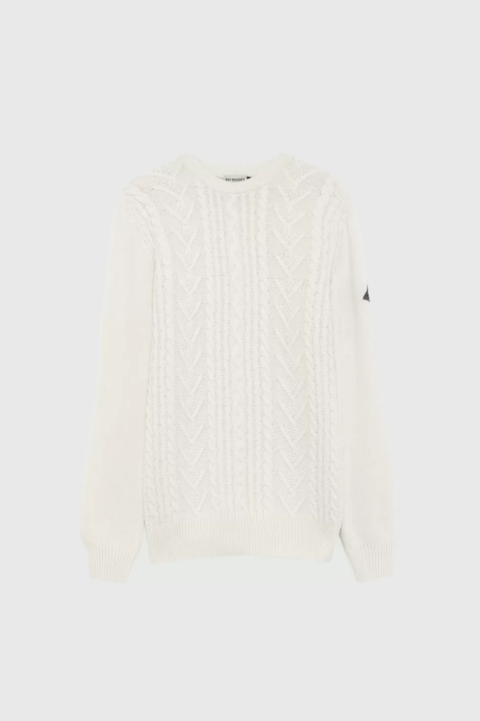 Pull homme col rond Roy Rogers en laine et cachemire - Style pêcheur intemporel