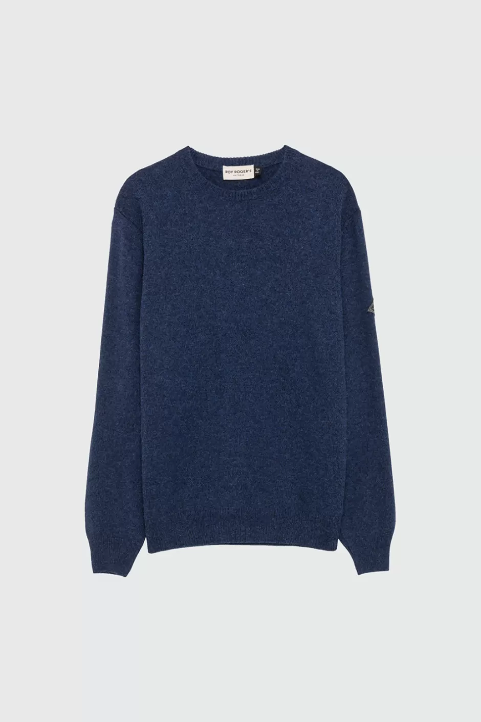 Pull Homme Roy Rogers en Mélange Laine-Cachemire - Col Rond Modèle Muline