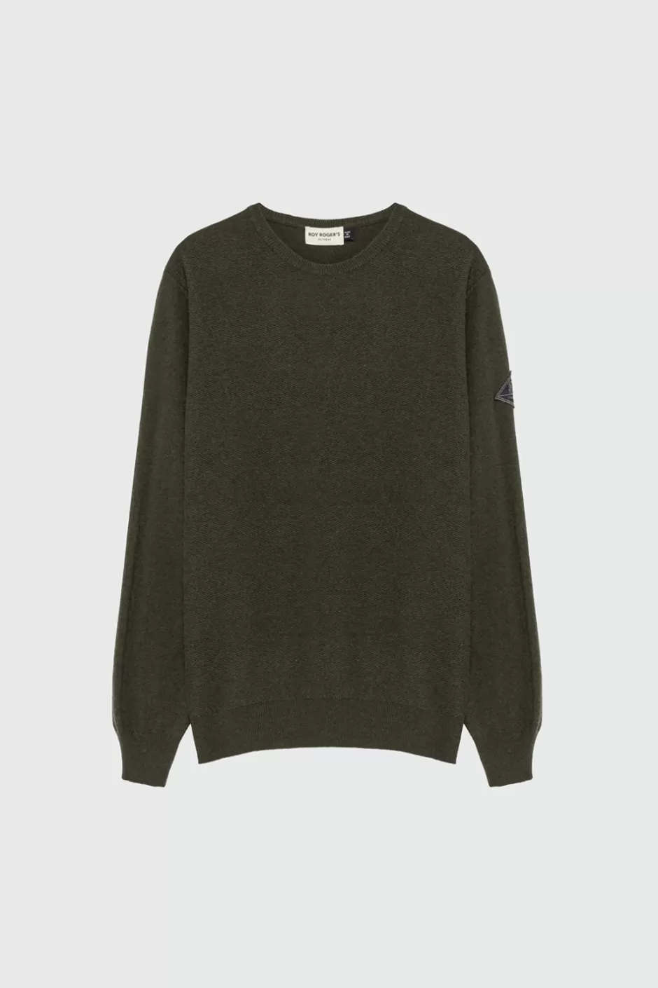 Roy Rogers - Pull Homme Col Rond en Tissage Épais, Mélange Laine-Cachemire Douillet - Confort et Style Intemporel