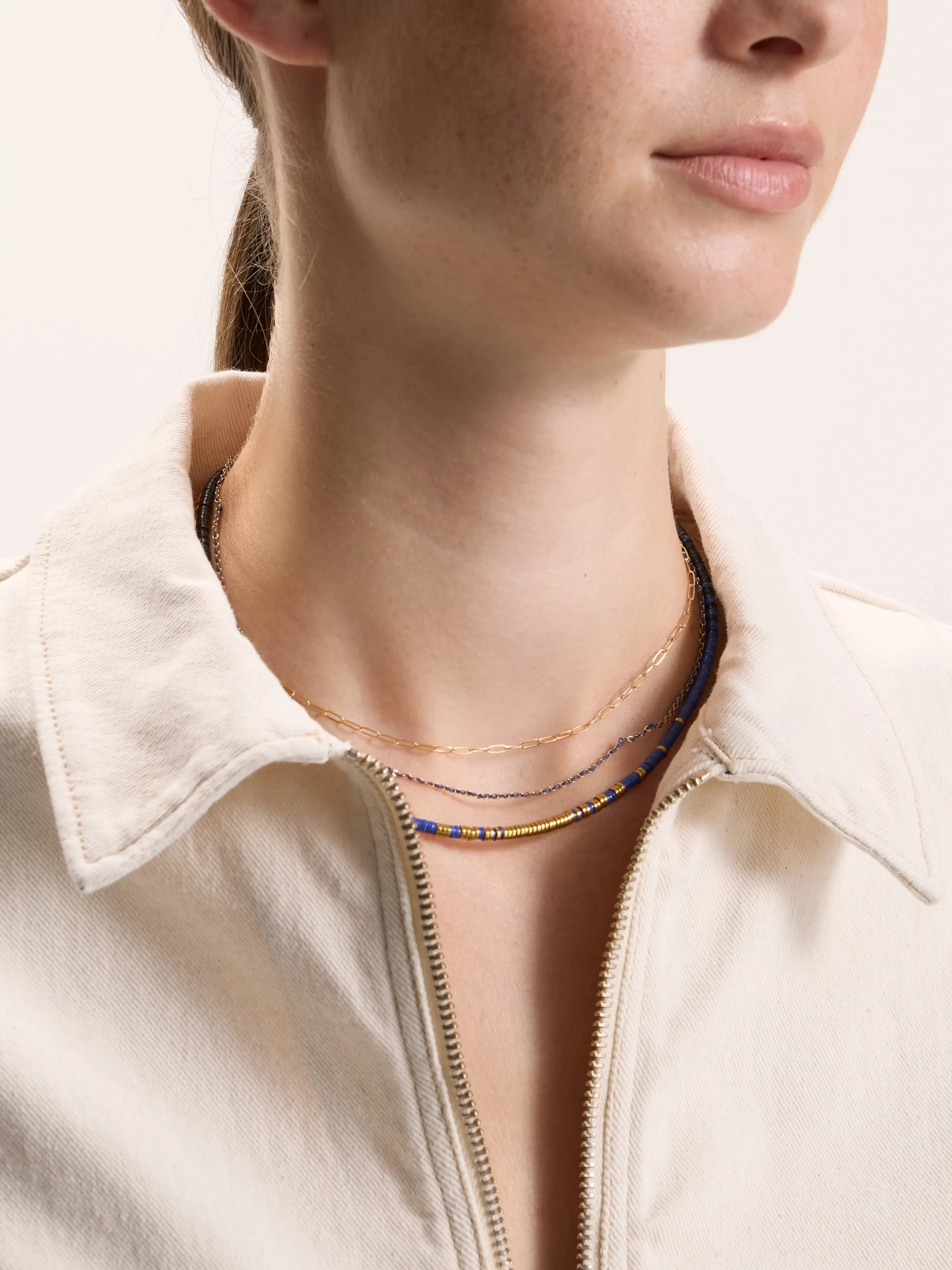 Collier Indigo Modèle 3 - Élégance Intemporelle | Maison Mönik - Promotion Exclusive