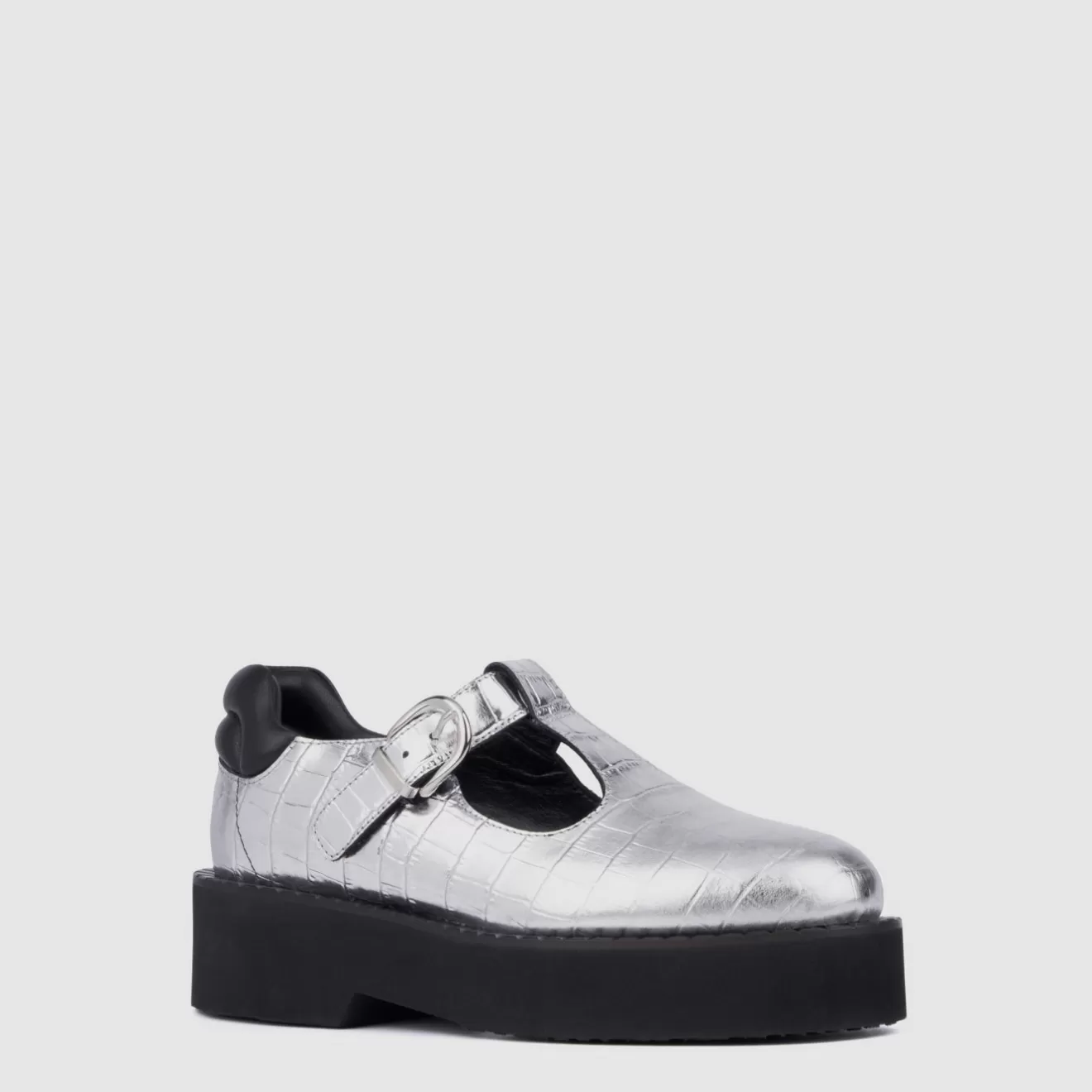 Aquatalia Malvina - Chaussures Luxe en Argent & Noir | Promo Exclusive Édition Limitée