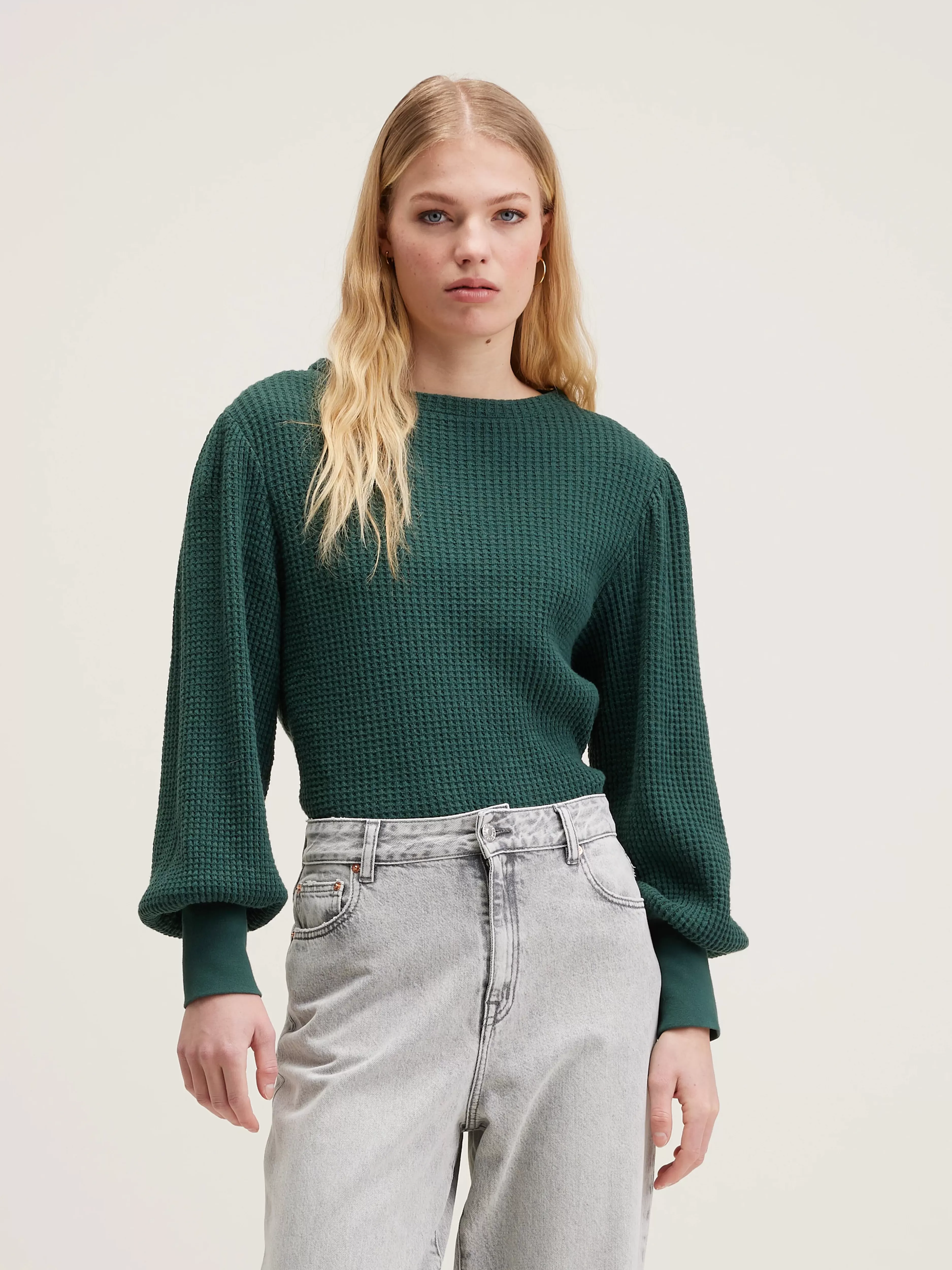 T-shirt femme à manches longues Milie - Collection Bellerose | Coton doux, coupe décontractée et élégante