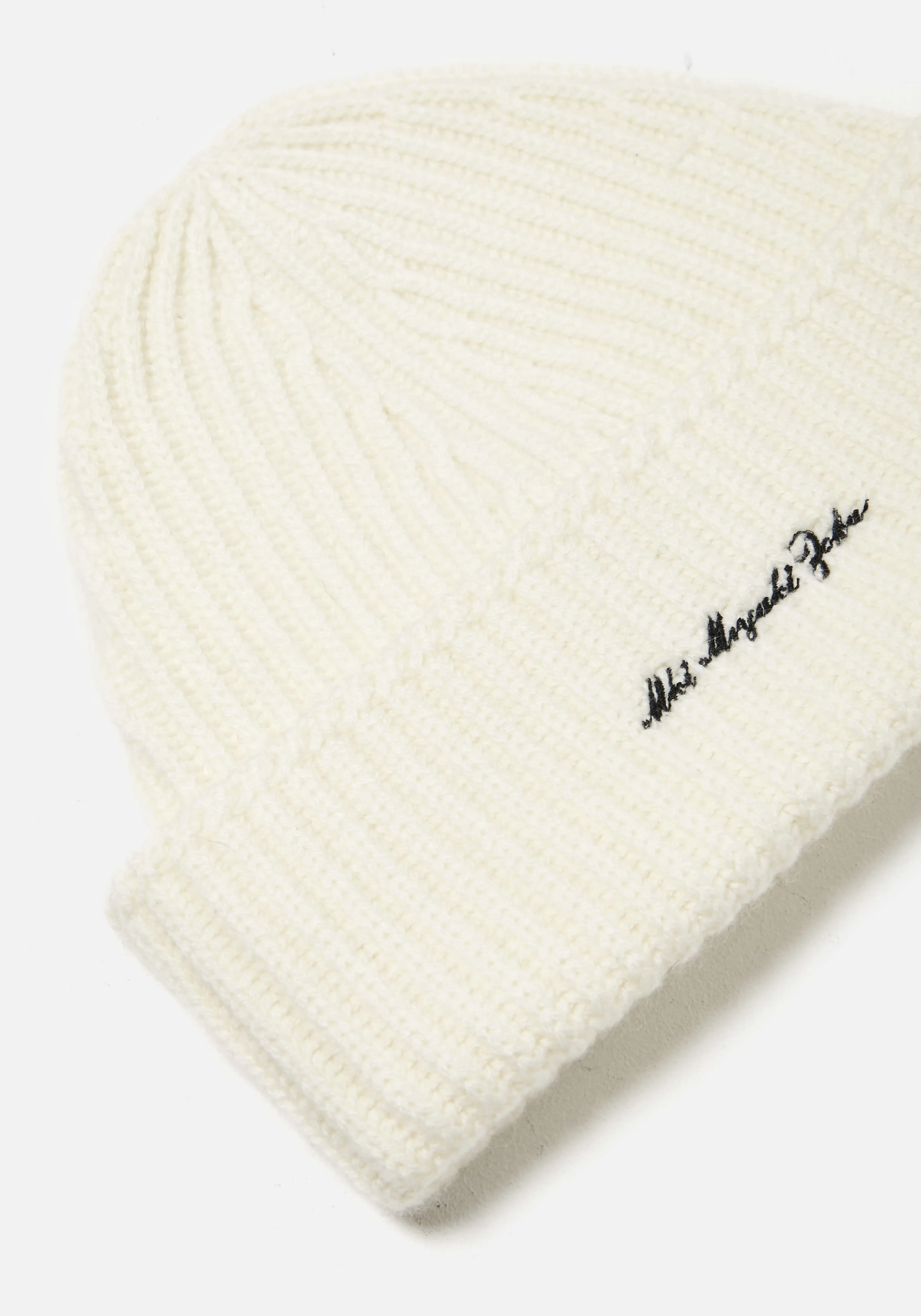 Bonnet en Cachemire MKI Miyuki Zoku - Élégance Urbaine à Côtes | Accessoire Hiver Doux et Chaud