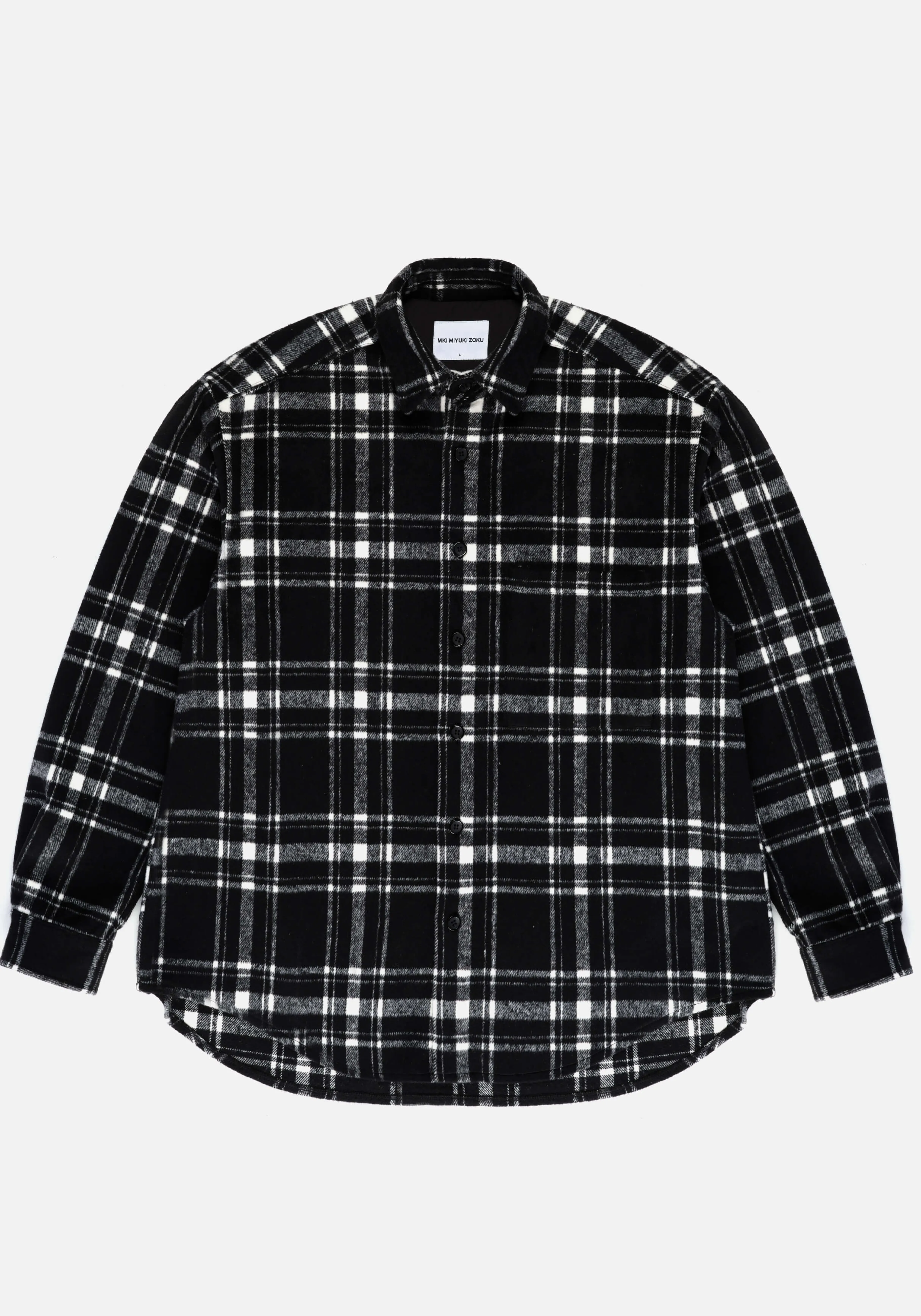 MKI Miyuki Zoku - Surchemise en Flanelle à Carreaux Polyvalente - Vêtements d'Extérieur & Chemises Tendances