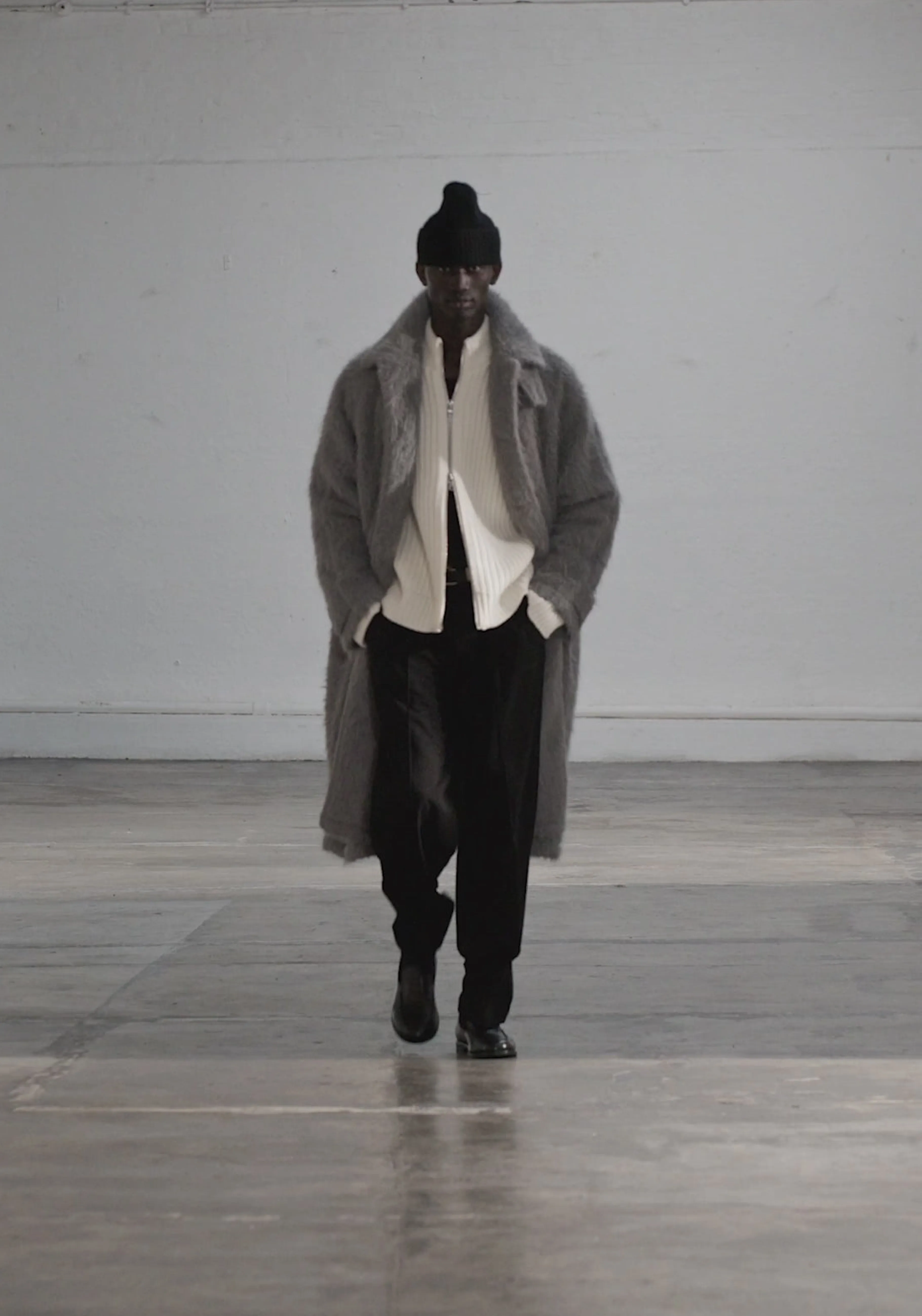 MKI Miyuki Zoku · Veste légère en simili alpaga – Manteau d'extérieur décontracté & Chemises assorties