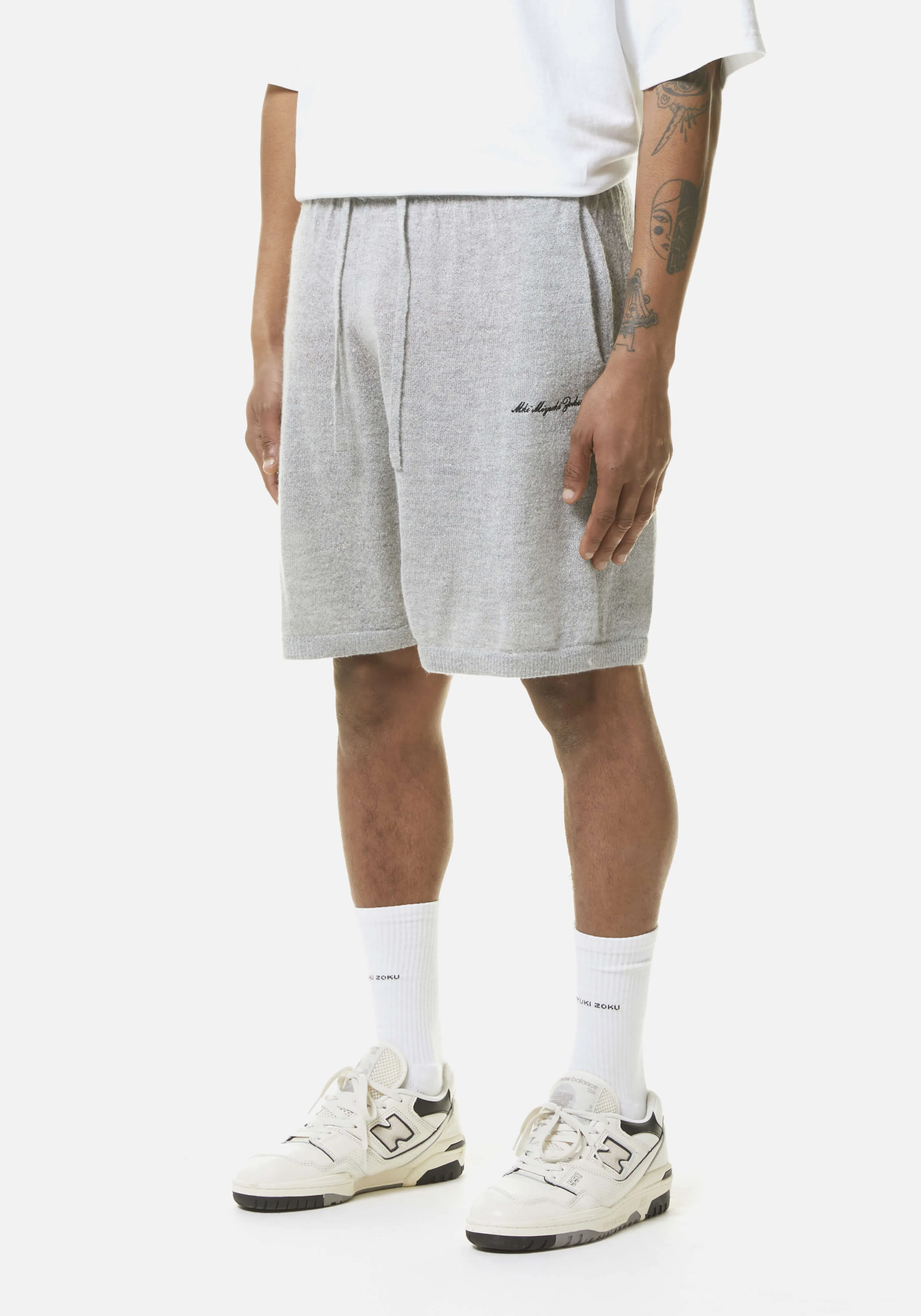 Miyuki Zoku by MKI - Pantalon Jogging Court en Mohair Léger | Shorts Polyvalents Confortables