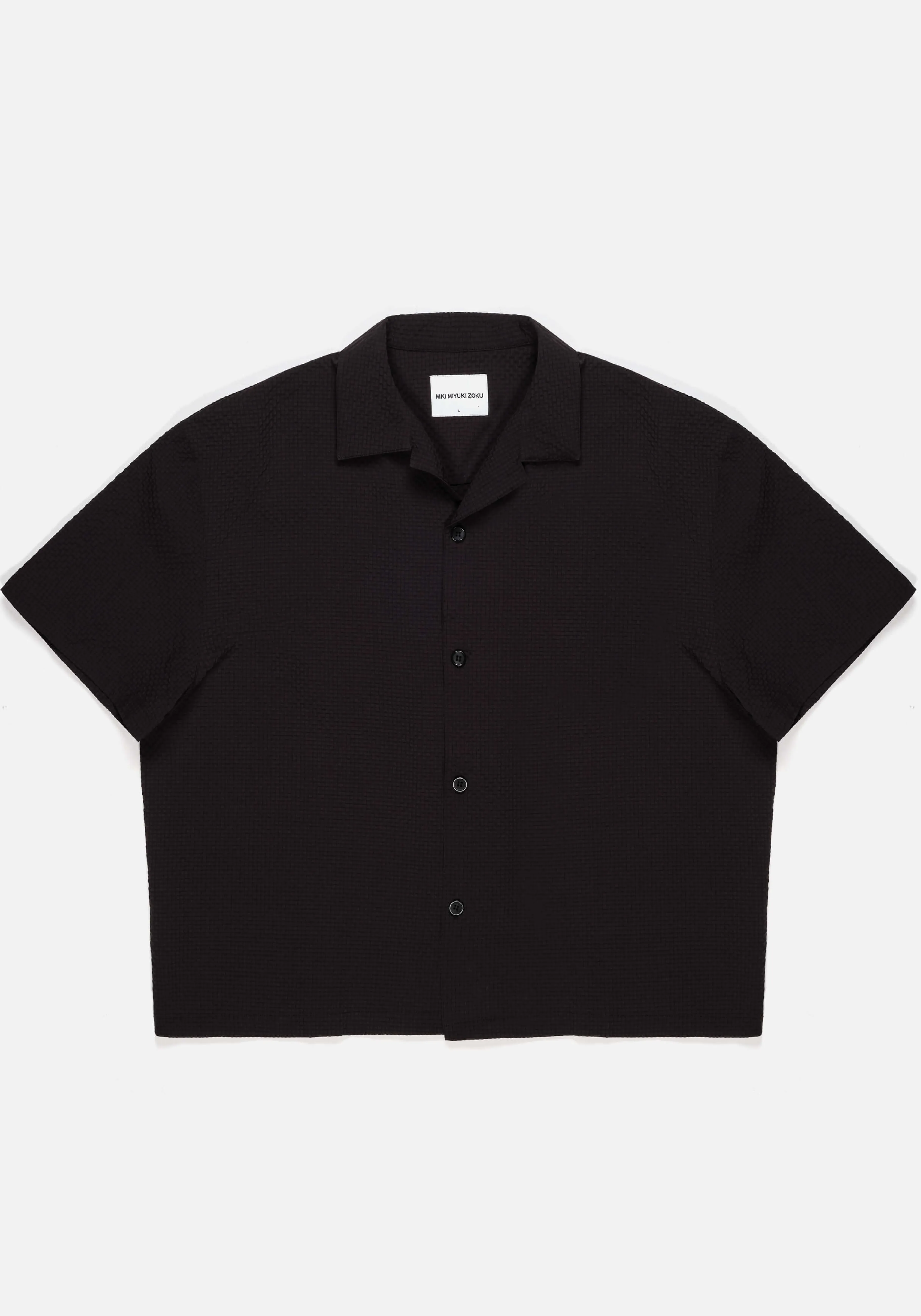 MKI - Chemise d'été Miyuki Zoku en Seersucker - Légère et Respirante pour Voyages - Style Décontracté Élégant