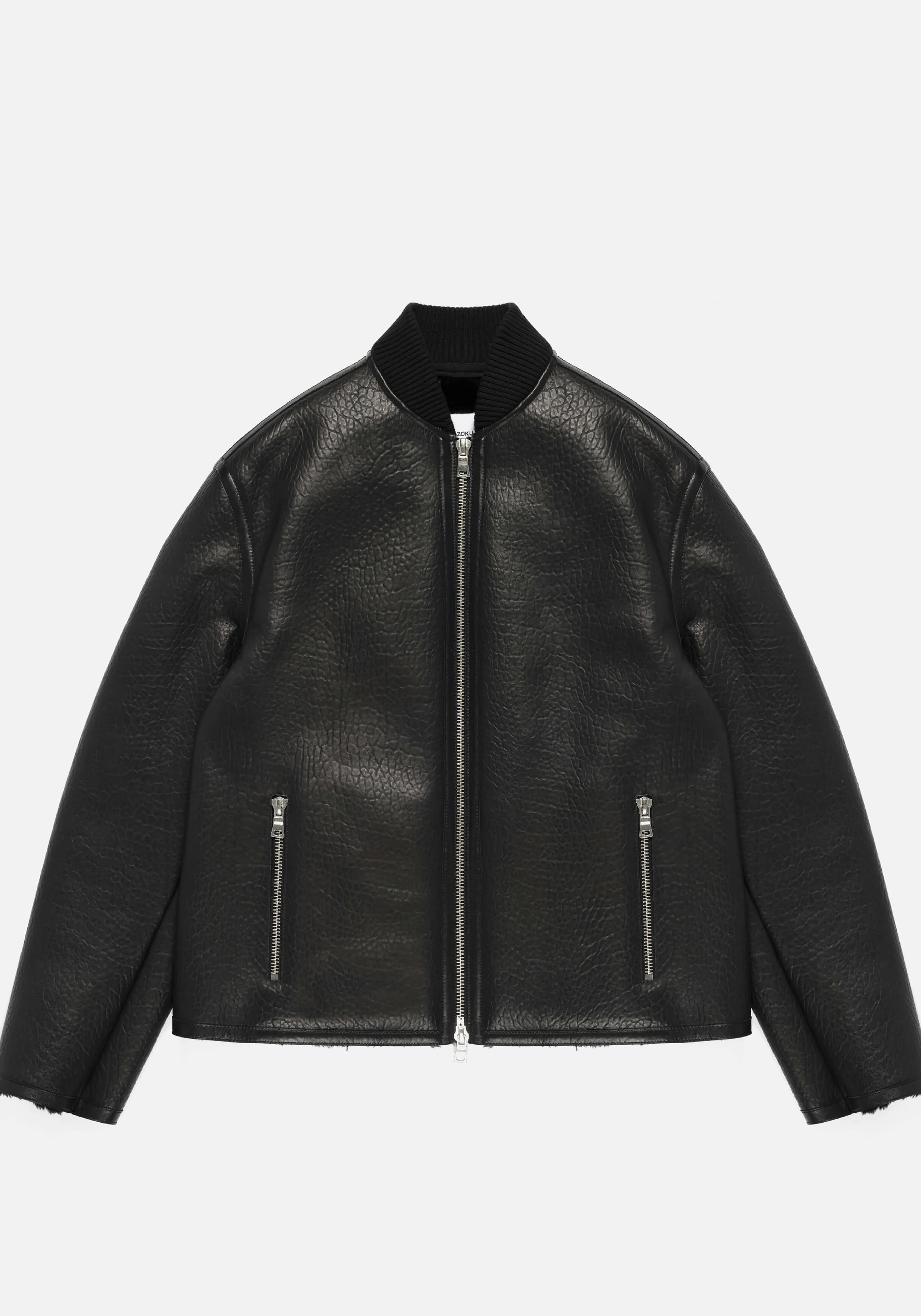 Veste Bomber MKI Miyuki Zoku en Shearling - Blouson Cuir Doublé Laine - Style Urbain (Collection Veste d'extérieur & Hauts)