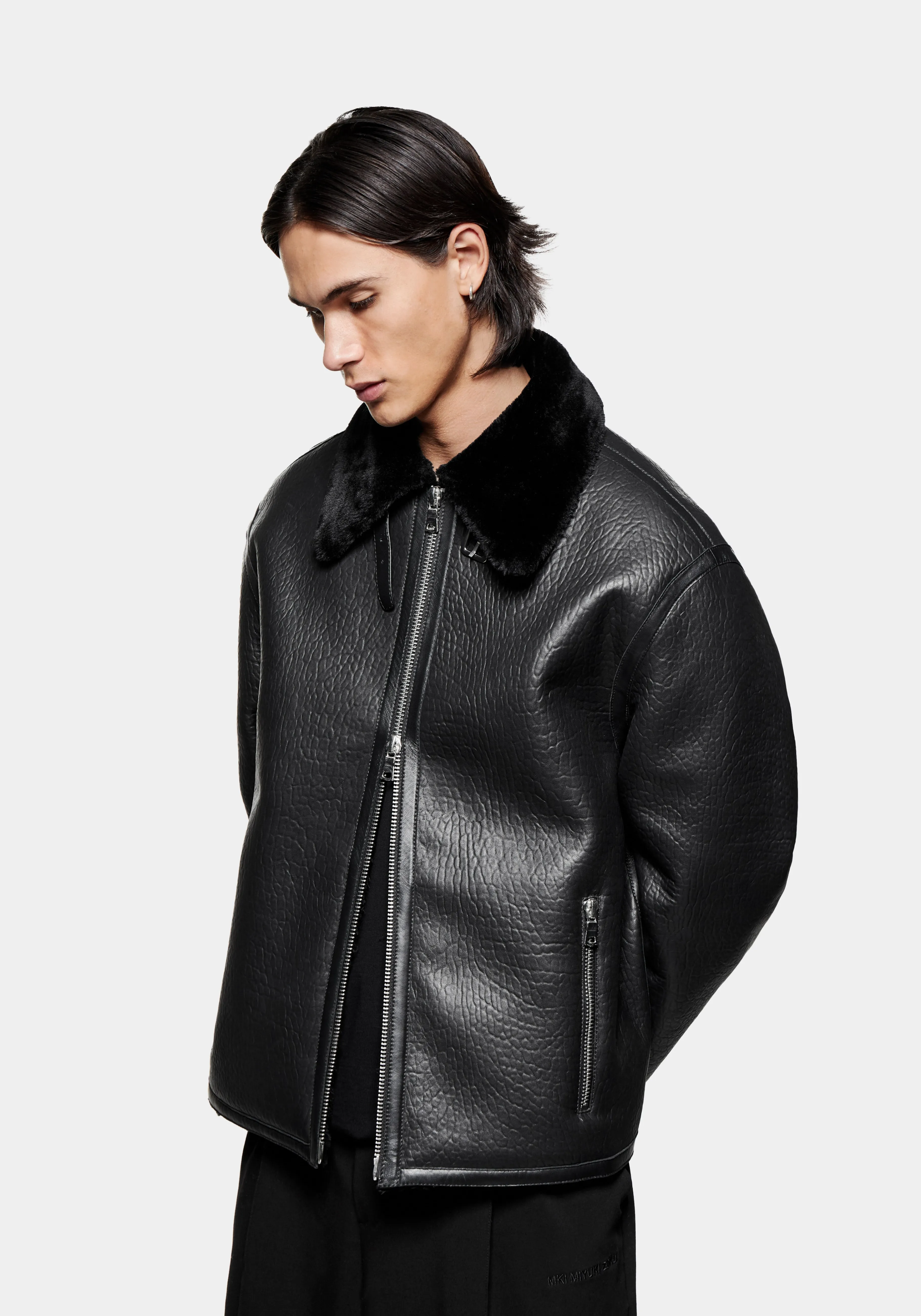 Veste Bomber en Doux Mouton MKI Miyuki Zoku - Blouson Aviateur Haut de Gamme | Collection Vêtements d'Extérieur & Chemises
