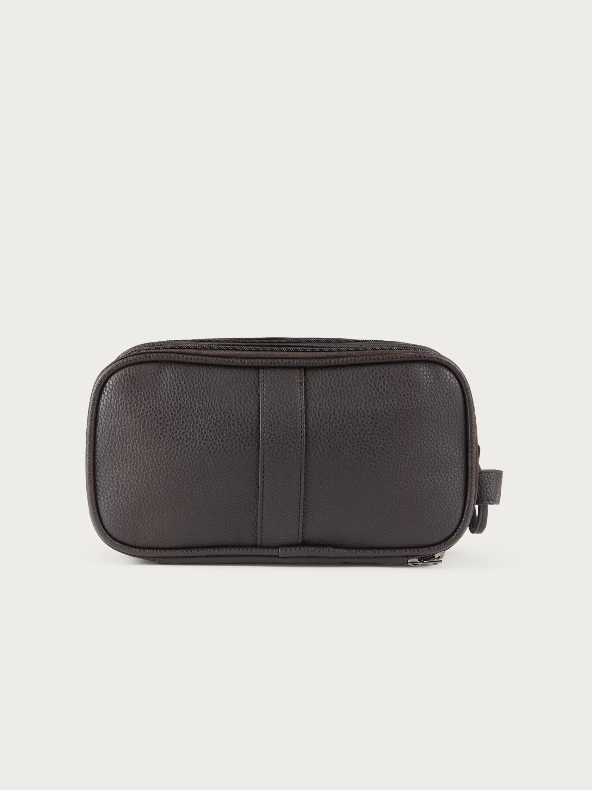 Trousse de Toilette Rocco en Cuir Véritable Brun Chic - Collection Alvaro Moreno Printemps 2024