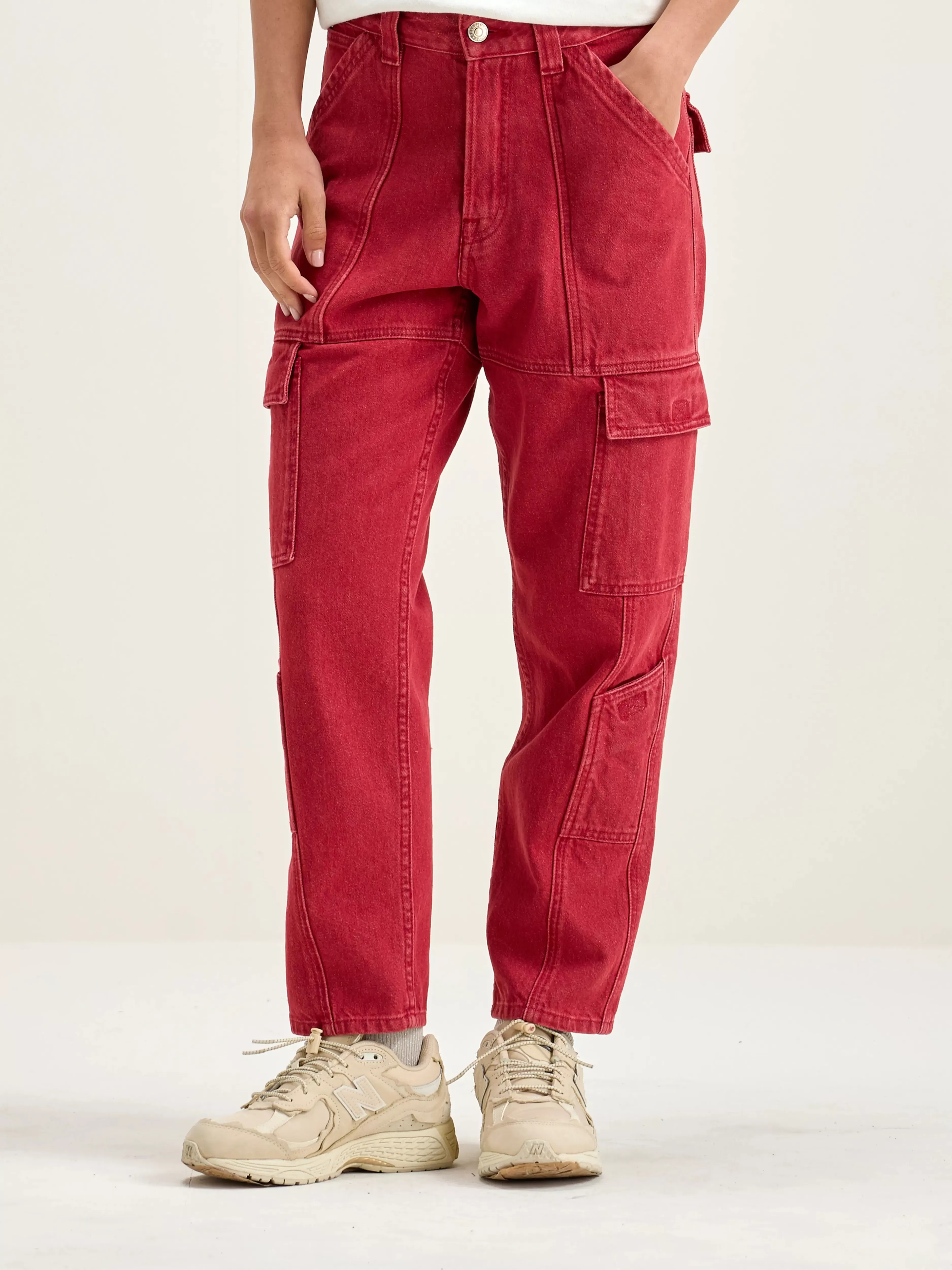Bellerose - Pantalon Cargo Pandora Style Urbain avec Poches Utilitaires | Collection Denim Confort Moderne
