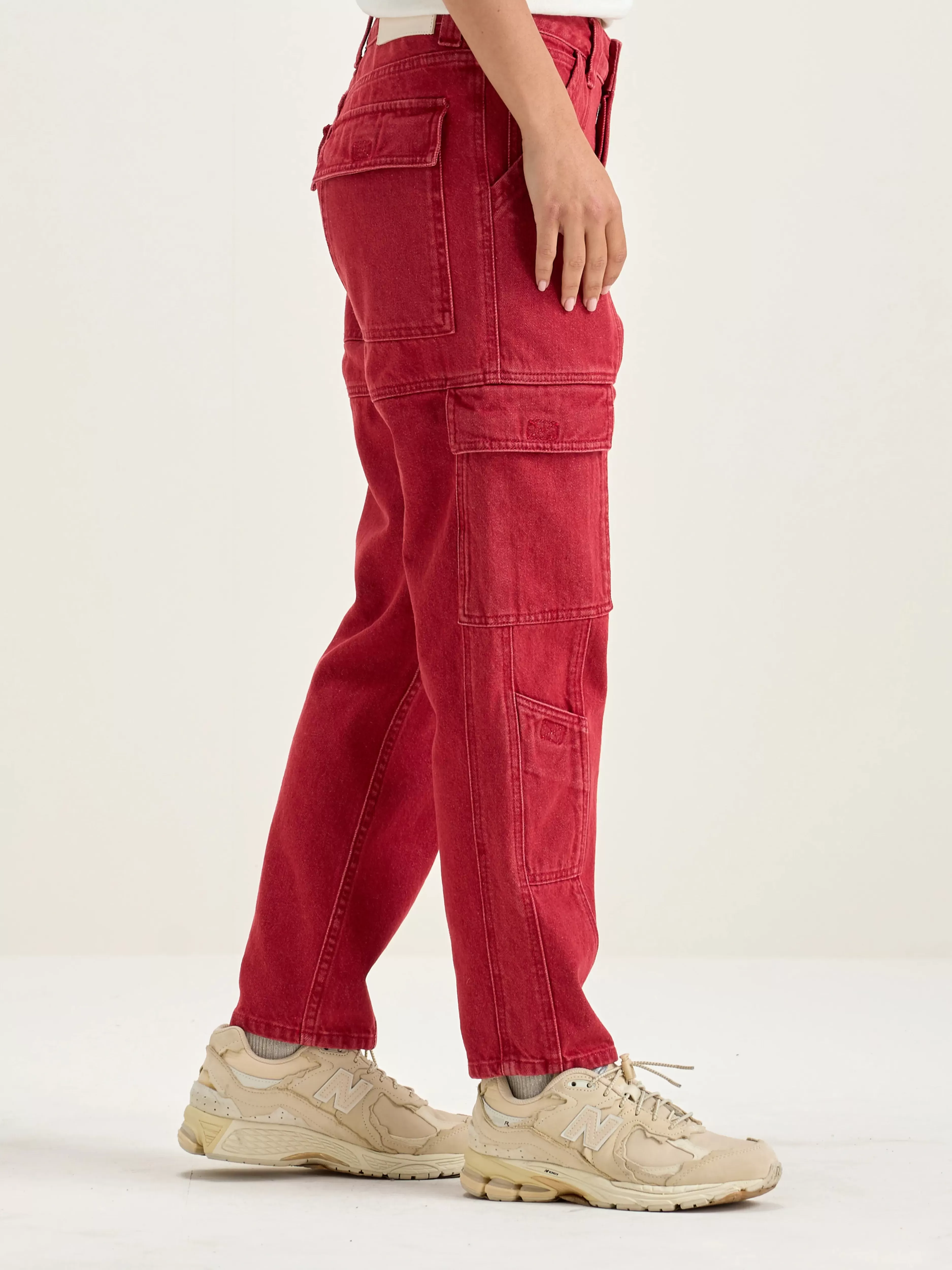 Bellerose - Pantalon Cargo Pandora Style Urbain avec Poches Utilitaires | Collection Denim Confort Moderne