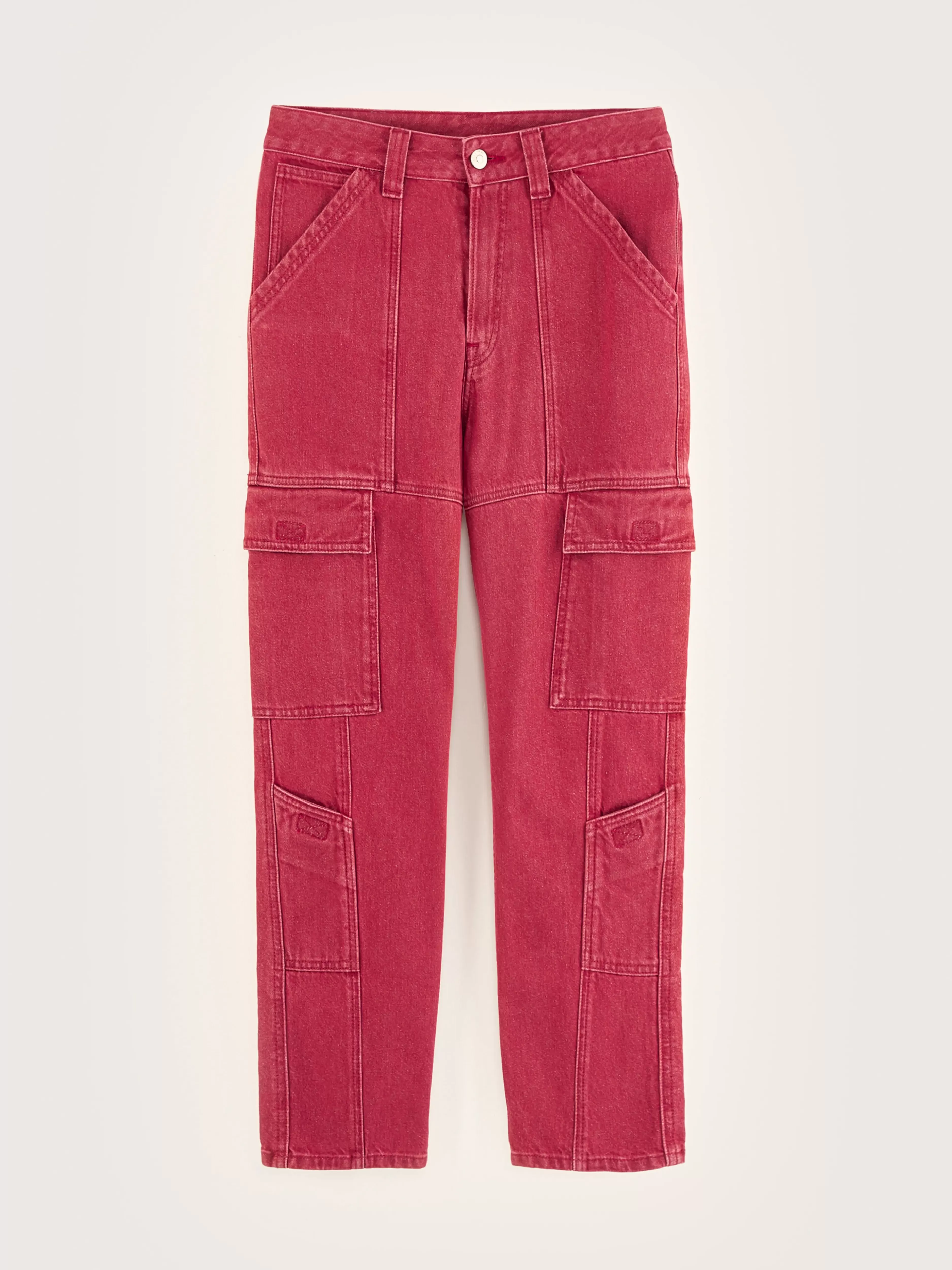 Bellerose - Pantalon Cargo Pandora Style Urbain avec Poches Utilitaires | Collection Denim Confort Moderne