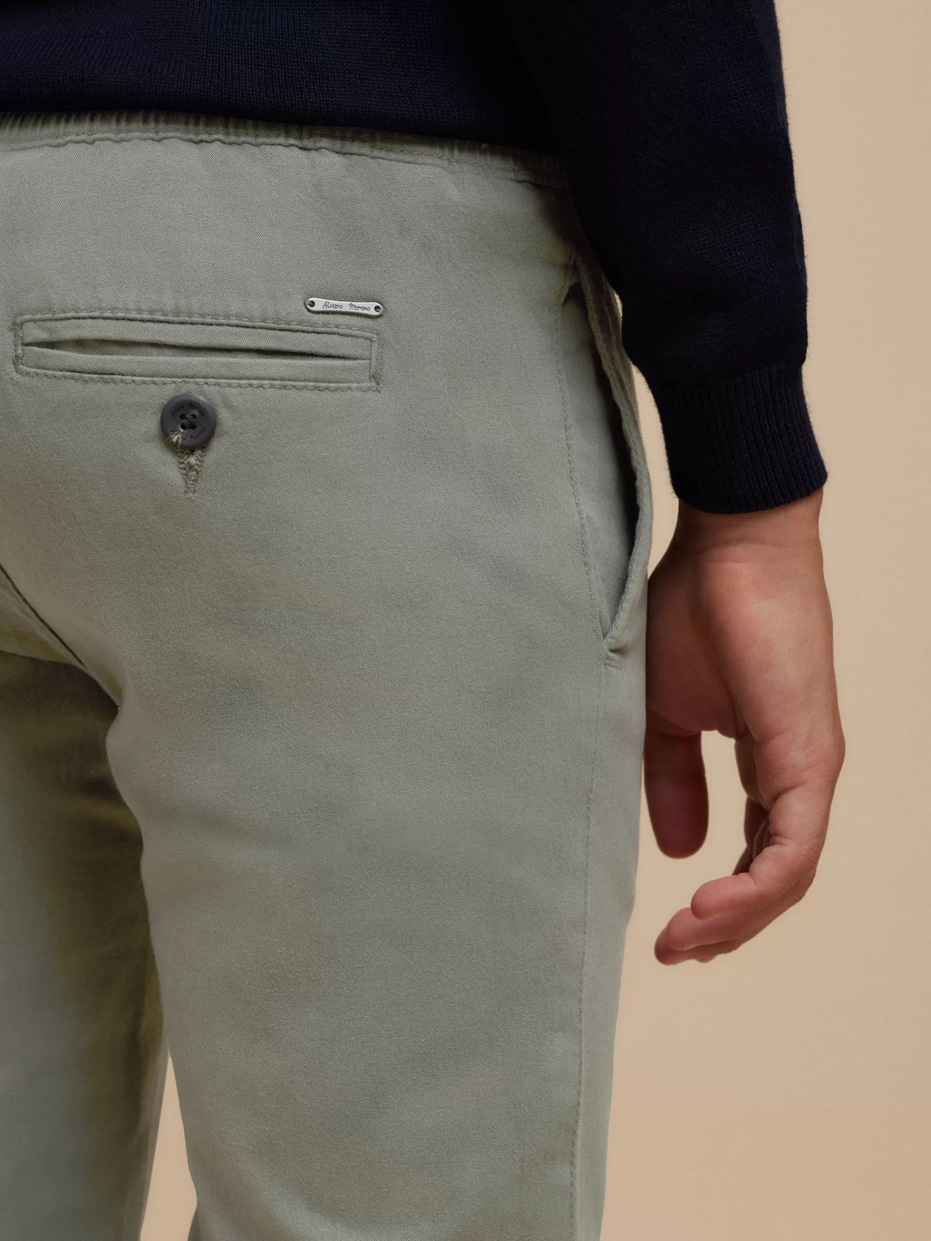 Pantalon Garçon Alvaro Moreno - Modèle Ander en Tissu Respirant, Vert Forêt (Taille Enfant)