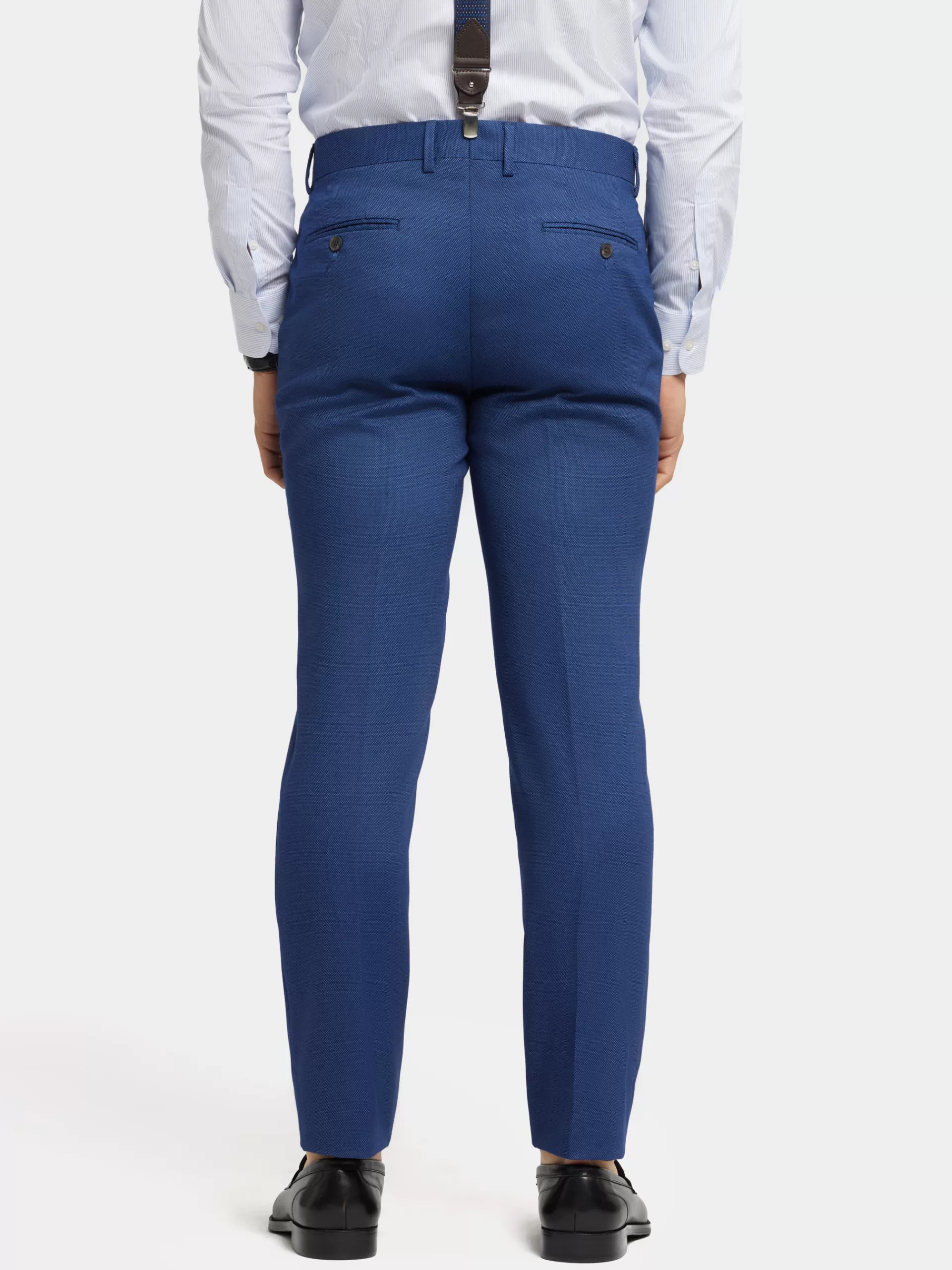 Pantalon décontracté Alvaro Moreno - Bleu Birdseye, coupe moderne et prix attractif