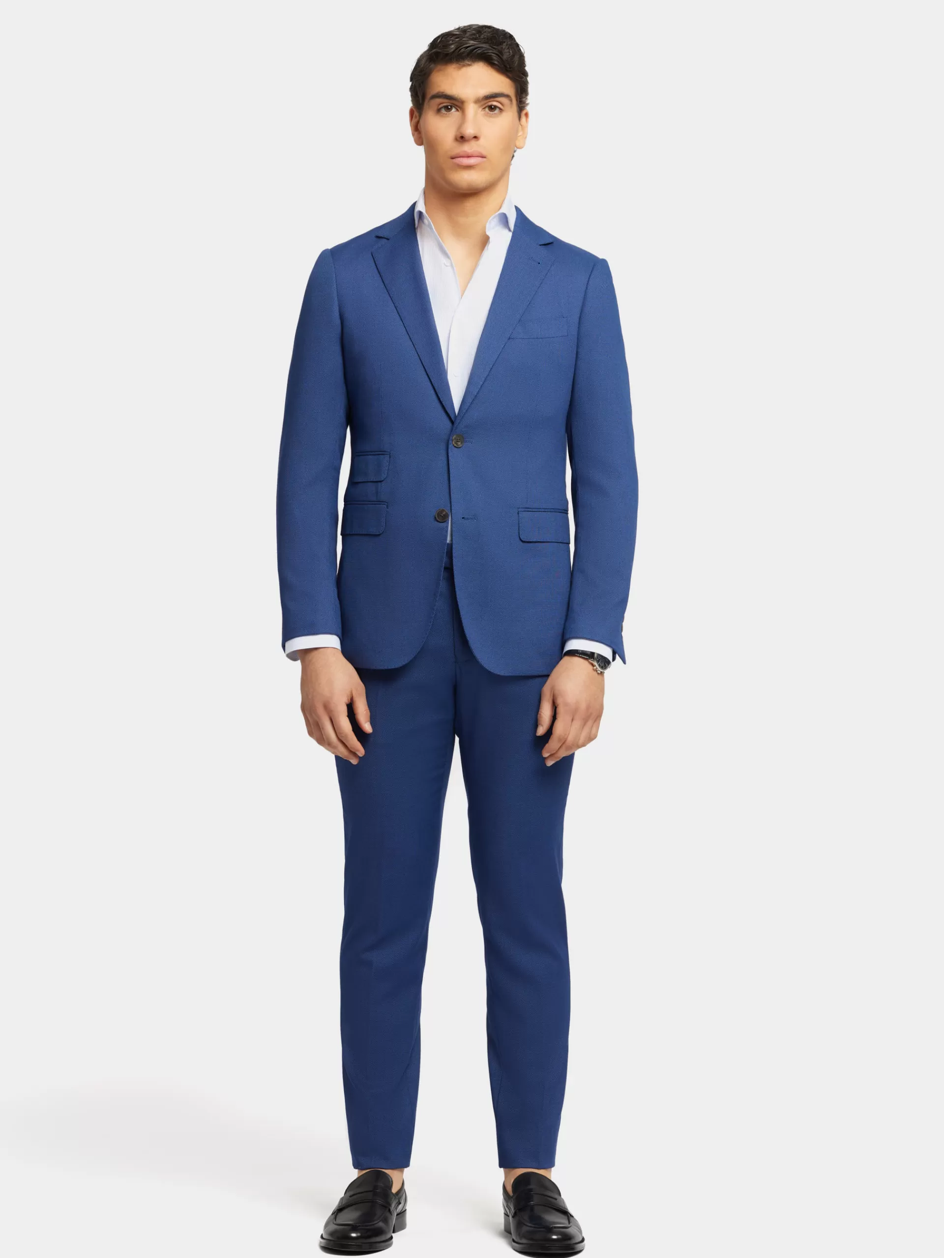 Pantalon décontracté Alvaro Moreno - Bleu Birdseye, coupe moderne et prix attractif