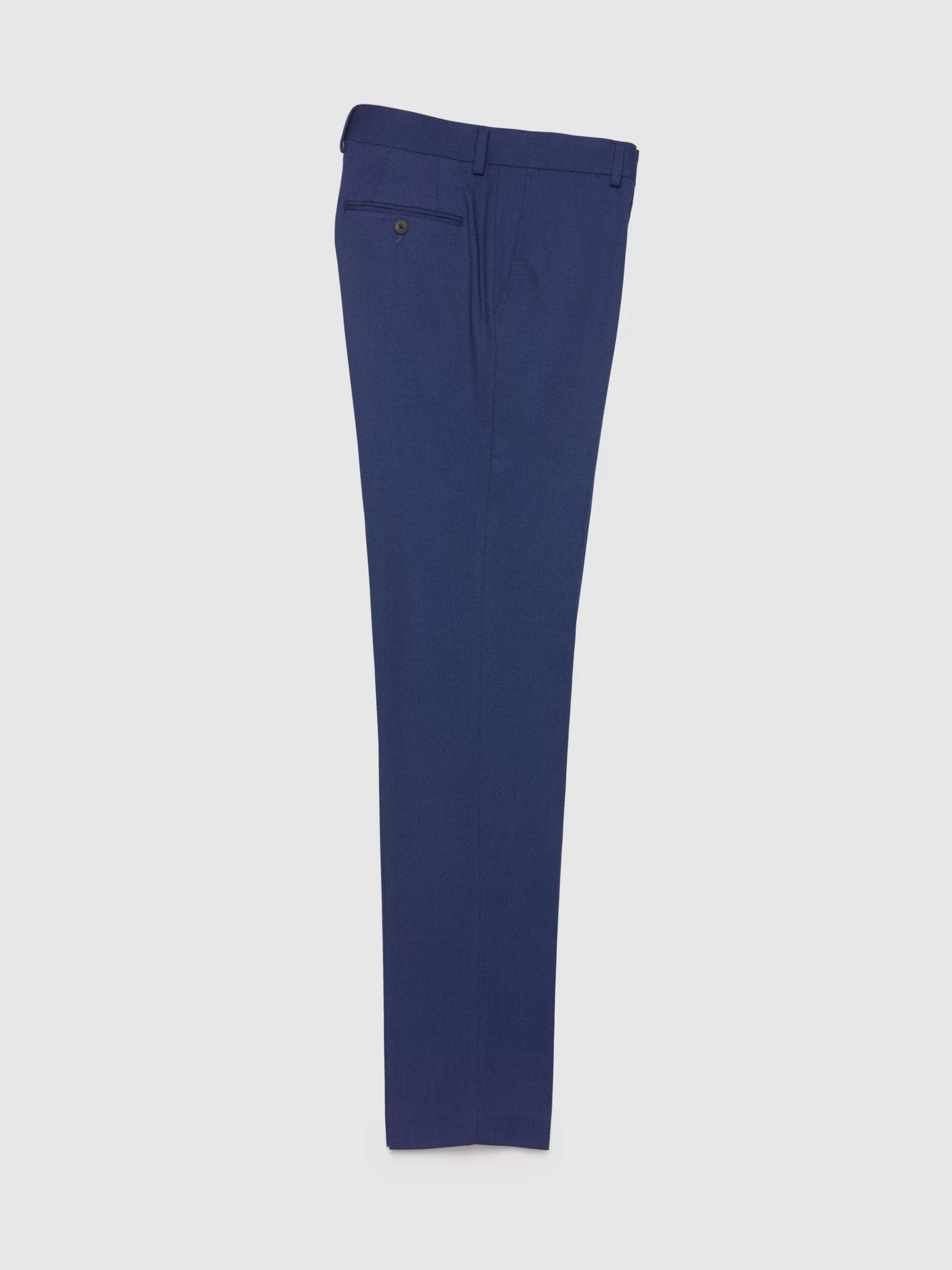 Pantalon Alvaro Moreno en tissu birdseye délavé - Bleu nuit en promotion