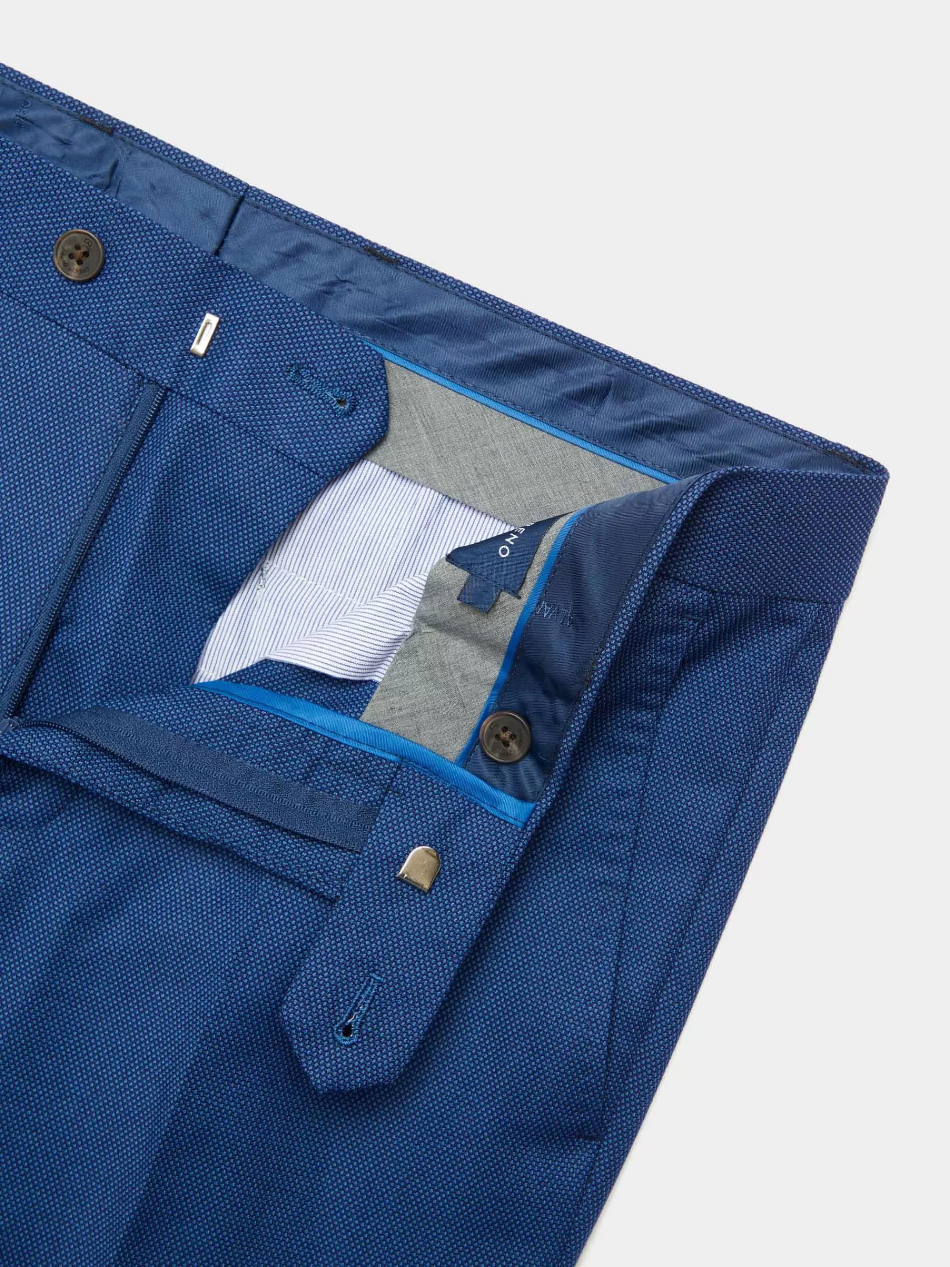 Pantalon décontracté Alvaro Moreno - Bleu Birdseye, coupe moderne et prix attractif