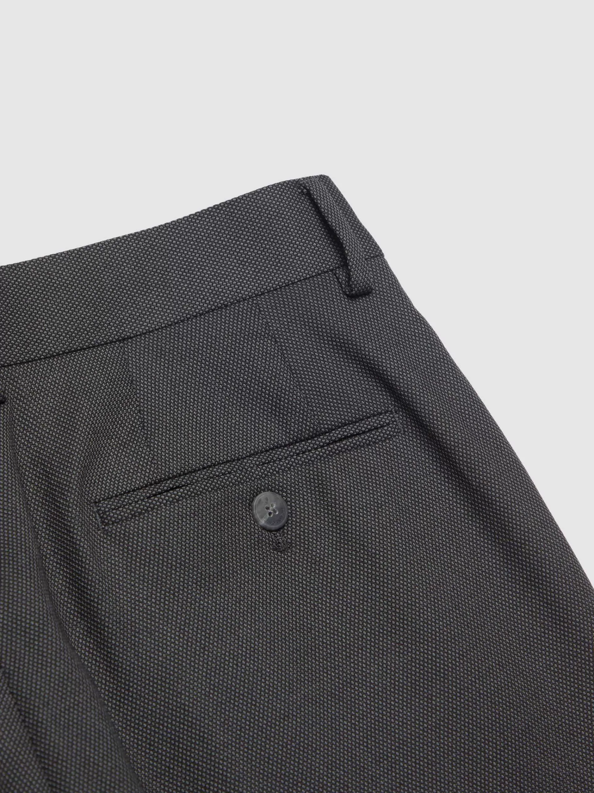 Pantalon Homme Alvaro Moreno en Tissu Birdseye - Gris Anthracite, Confortable et Moderne - Promotion Exclusive