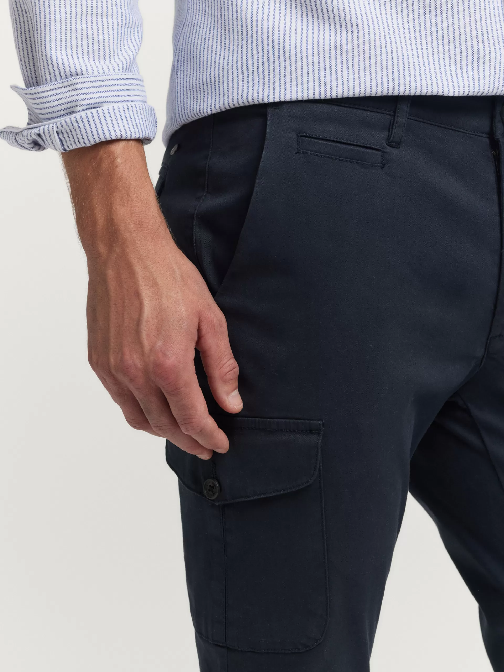 Pantalon Décontracté Homme Buffalo - Bleu Marine | Collection Alvaro Moreno Store