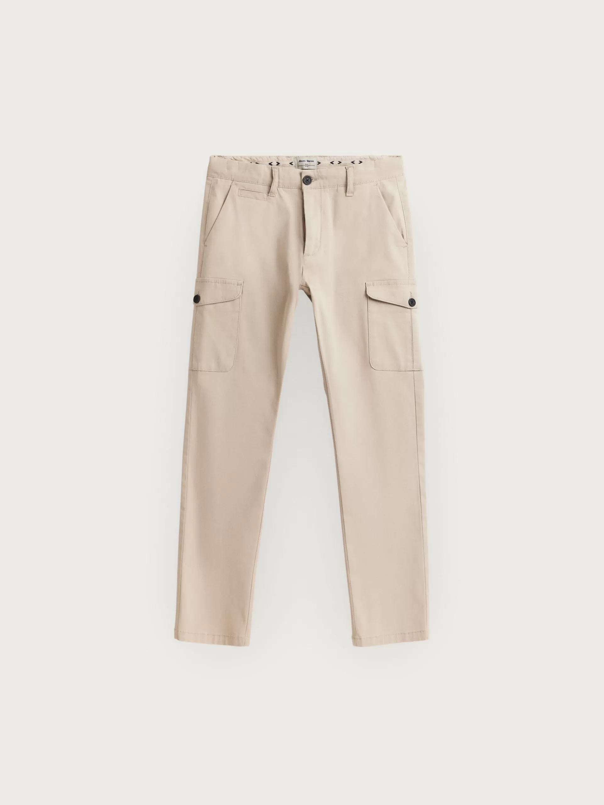 Pantalon Garçon Alvaro Moreno - Modèle Buffalo Décontracté en Toile Sable