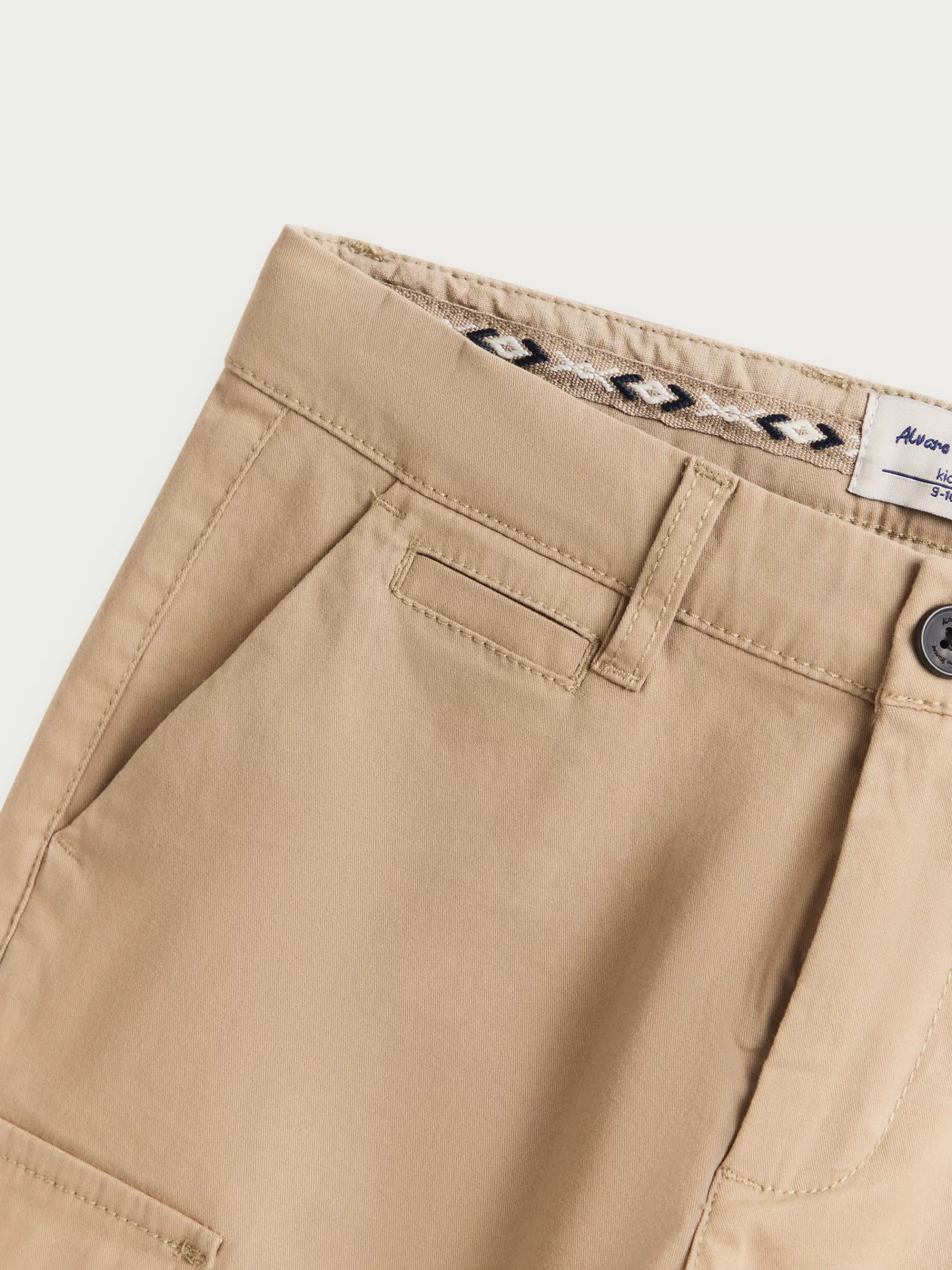 Pantalon Garçon Buffalo Kids Camel - Jean Slim Alvaro Moreno Style Urbain Décontracté, Taille Confortable pour Enfants