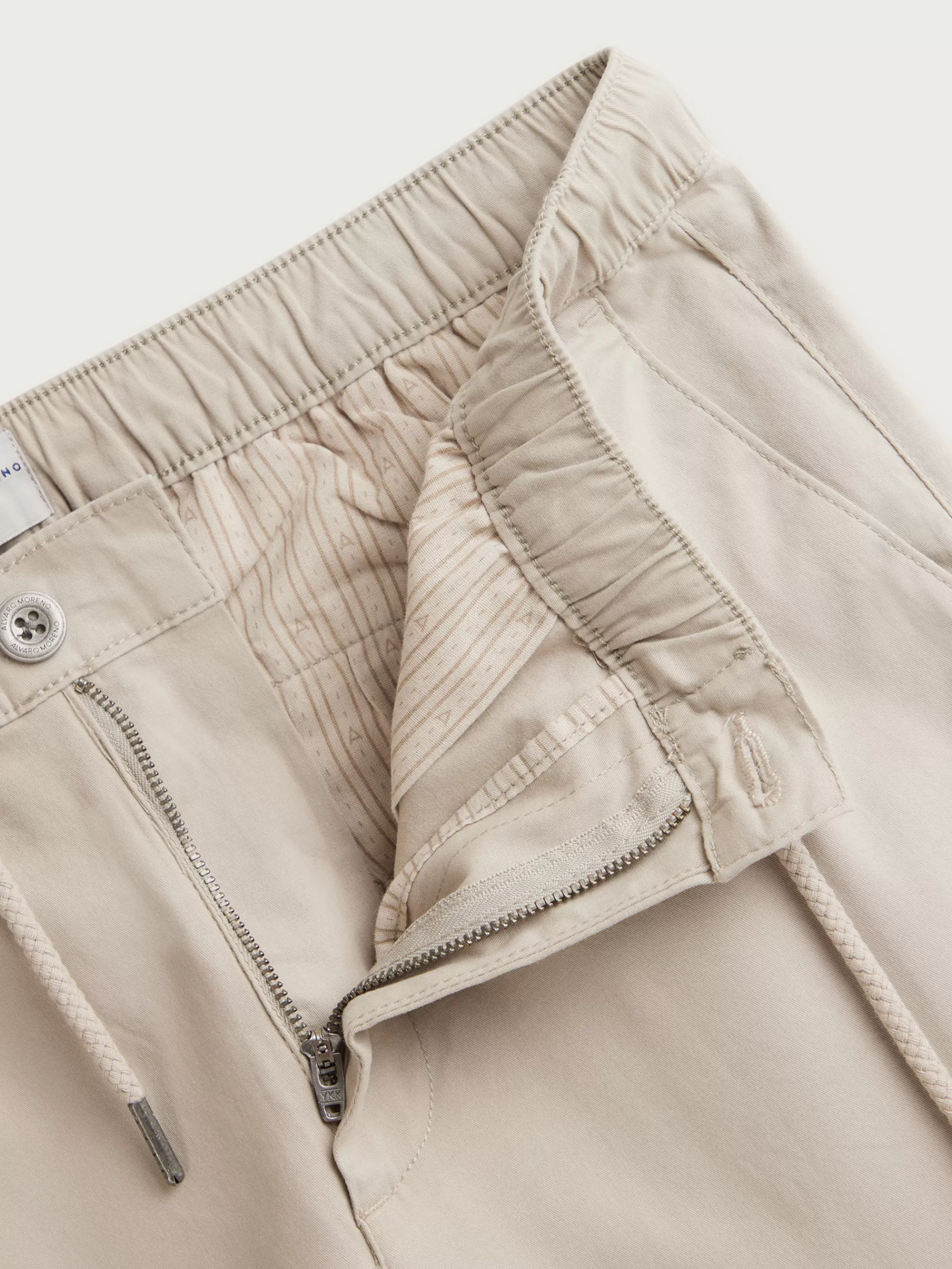 Pantalon Homme Alvaro Moreno Modèle Bufford - Tissu Respirant Couleur Sable Printemps 2024