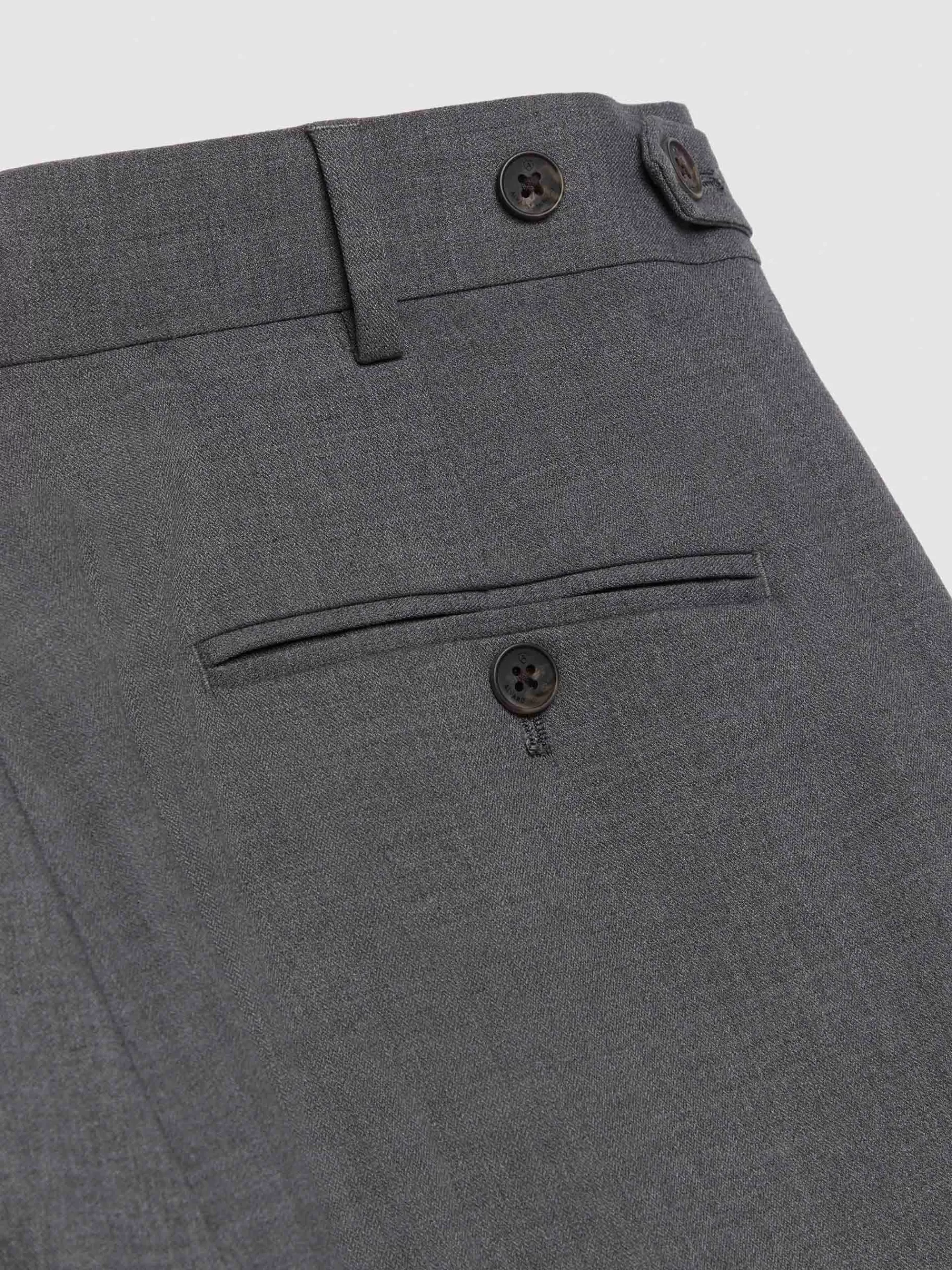 Pantalon Homme Capo Alvaro Moreno - Fil-à-Fil Gris Chiné en Promotion Éclair