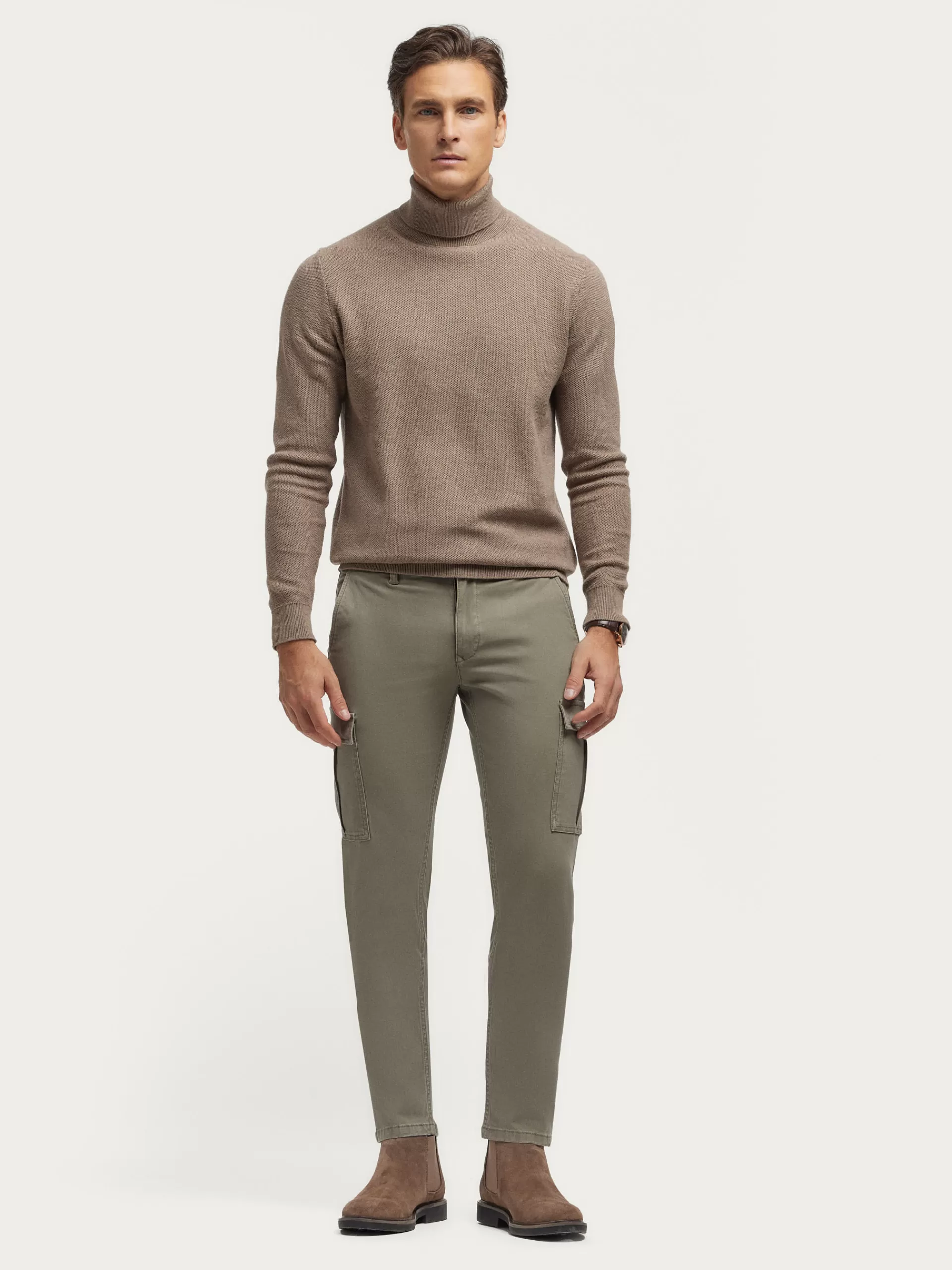 Pantalon Cargo Homme Détente Elvis - Vert Militaire, Style Urbain & Confort Optimal