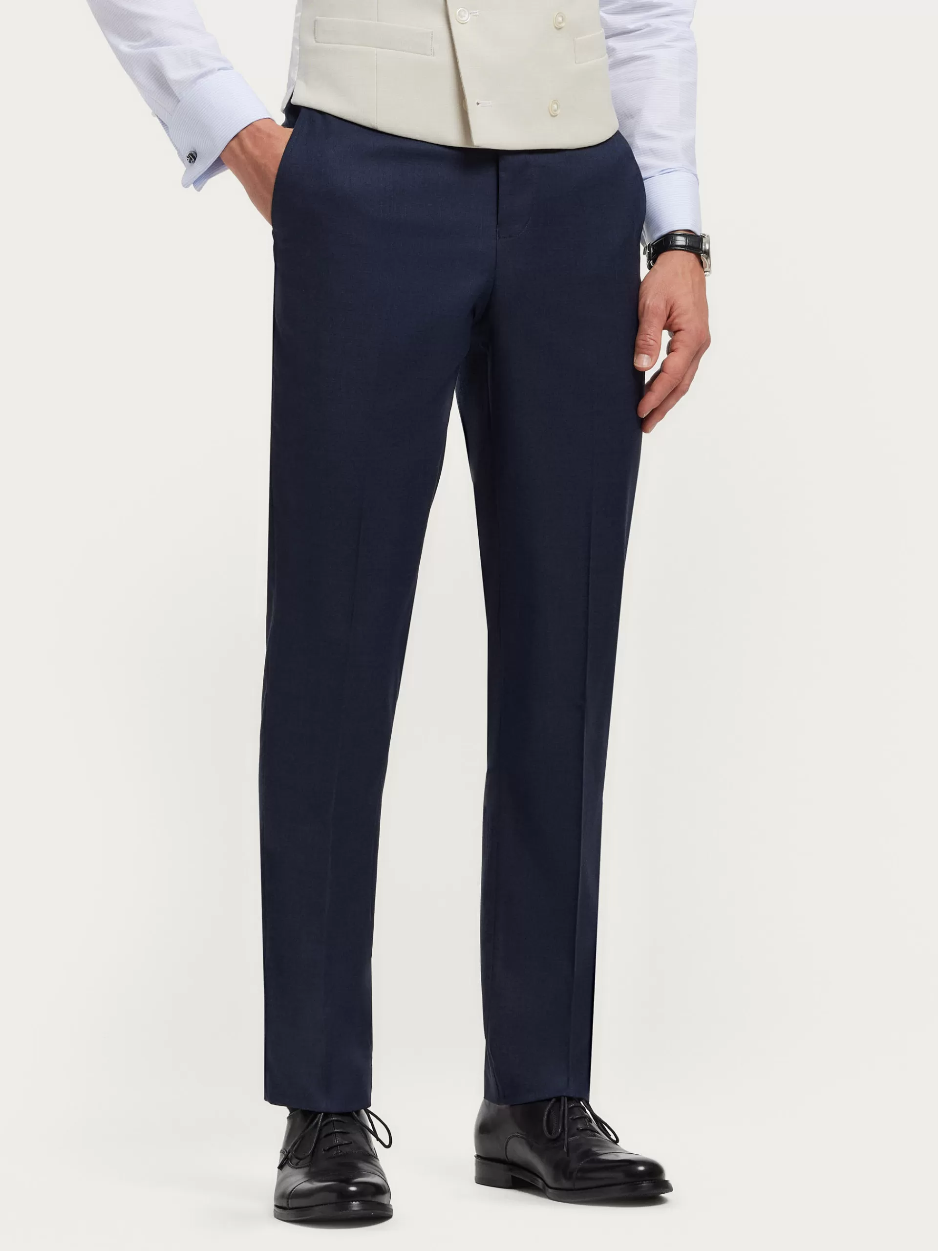 Pantalon de Cérémonie Élégant Alvaro Moreno - Bleu Marine en Promotion Exclusif