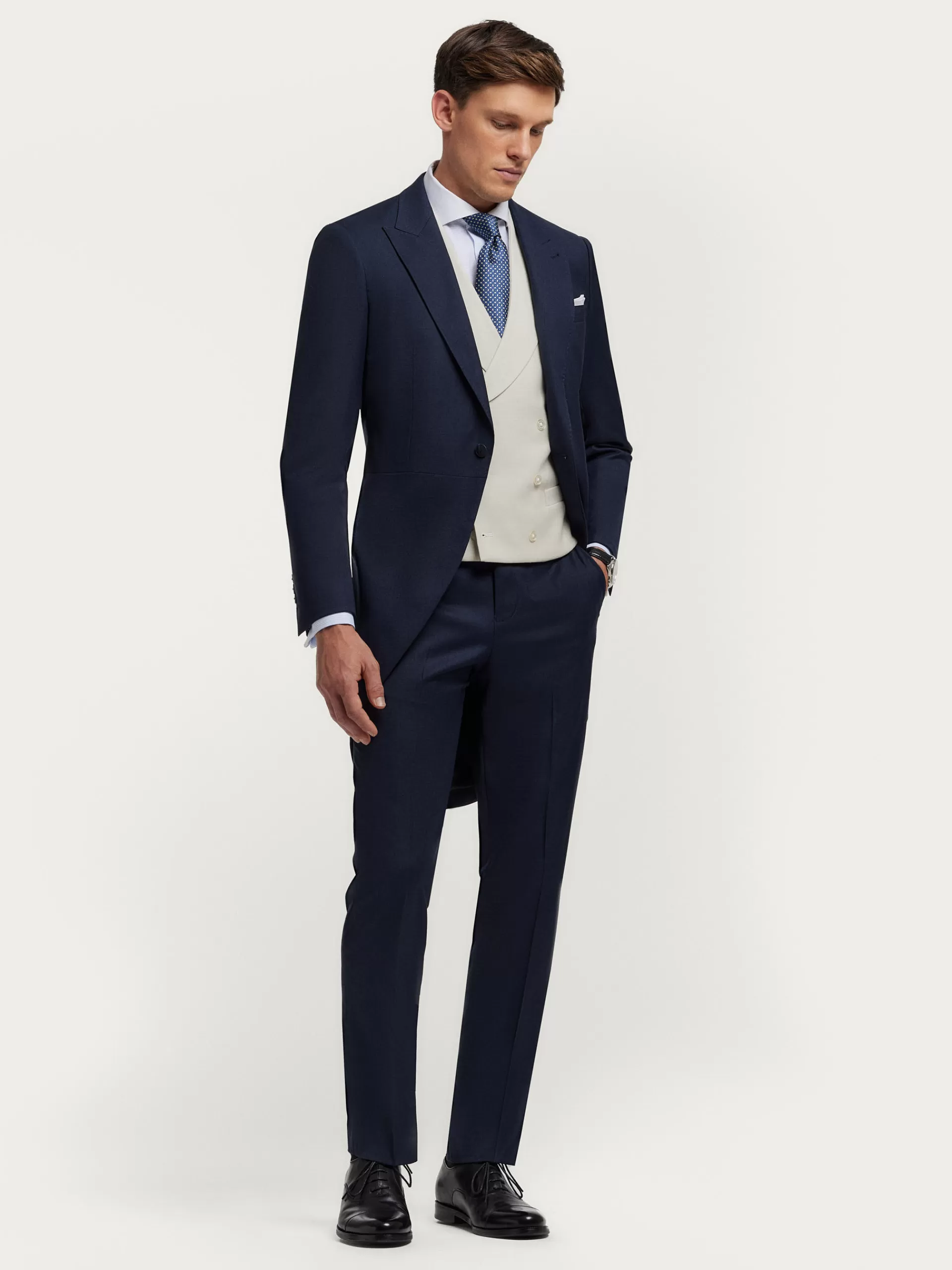 Pantalon de Cérémonie Élégant Alvaro Moreno - Bleu Marine en Promotion Exclusif