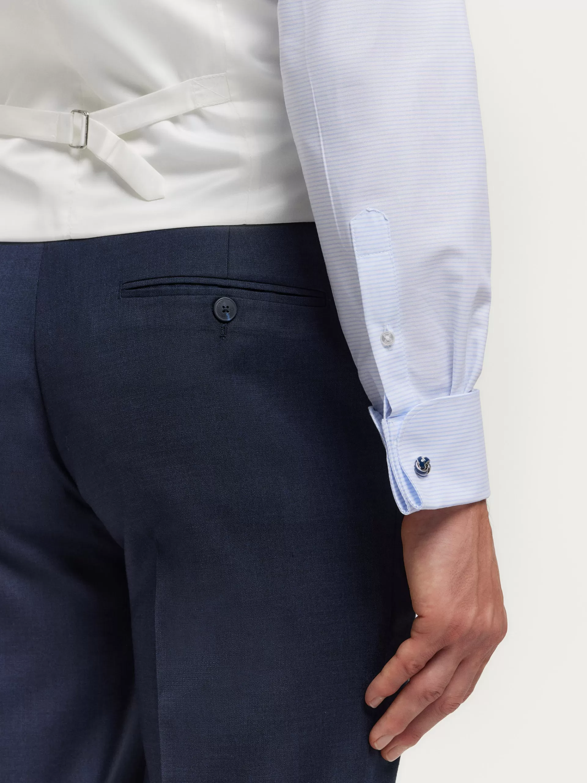 Pantalon de Cérémonie Élégant Alvaro Moreno - Bleu Marine en Promotion Exclusif
