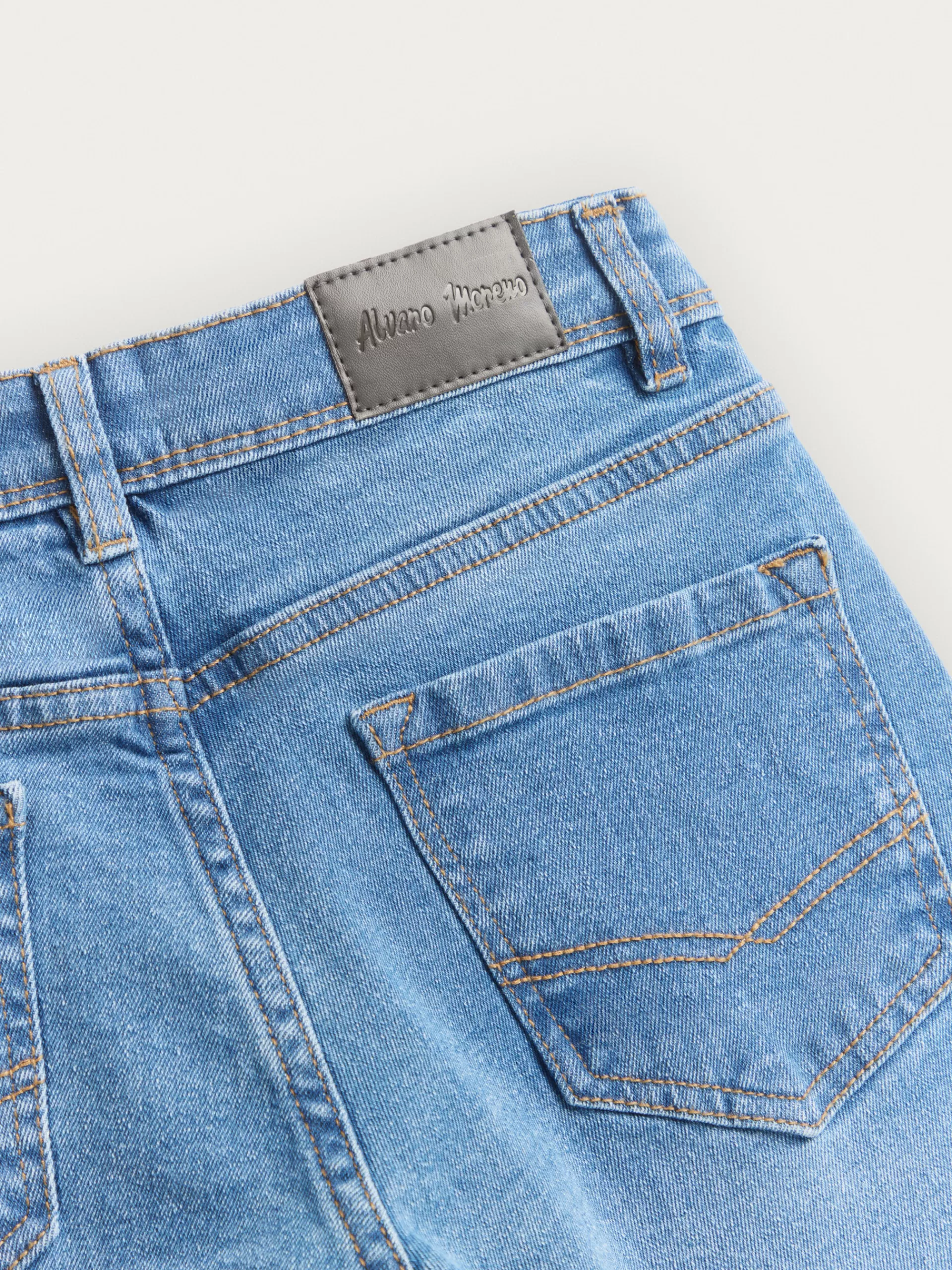 Pantalon jeans Alvaro Moreno pour enfants - Bleu denim résistant avec coutures contrastées - Collection urbaine junior