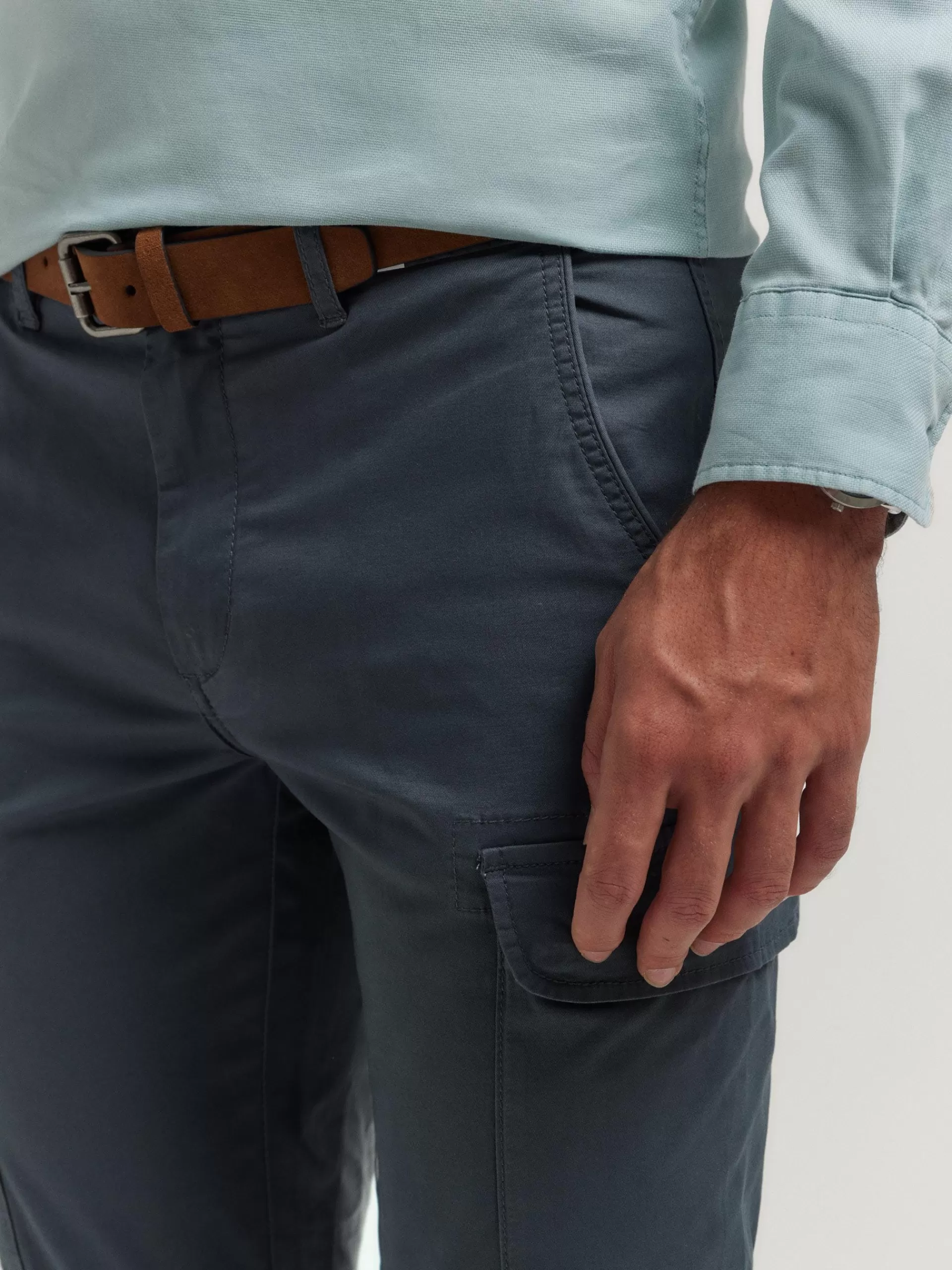 Pantalon de Combat Urbain Bleu Sable - Style Décontracté par Alvaro Moreno Homme