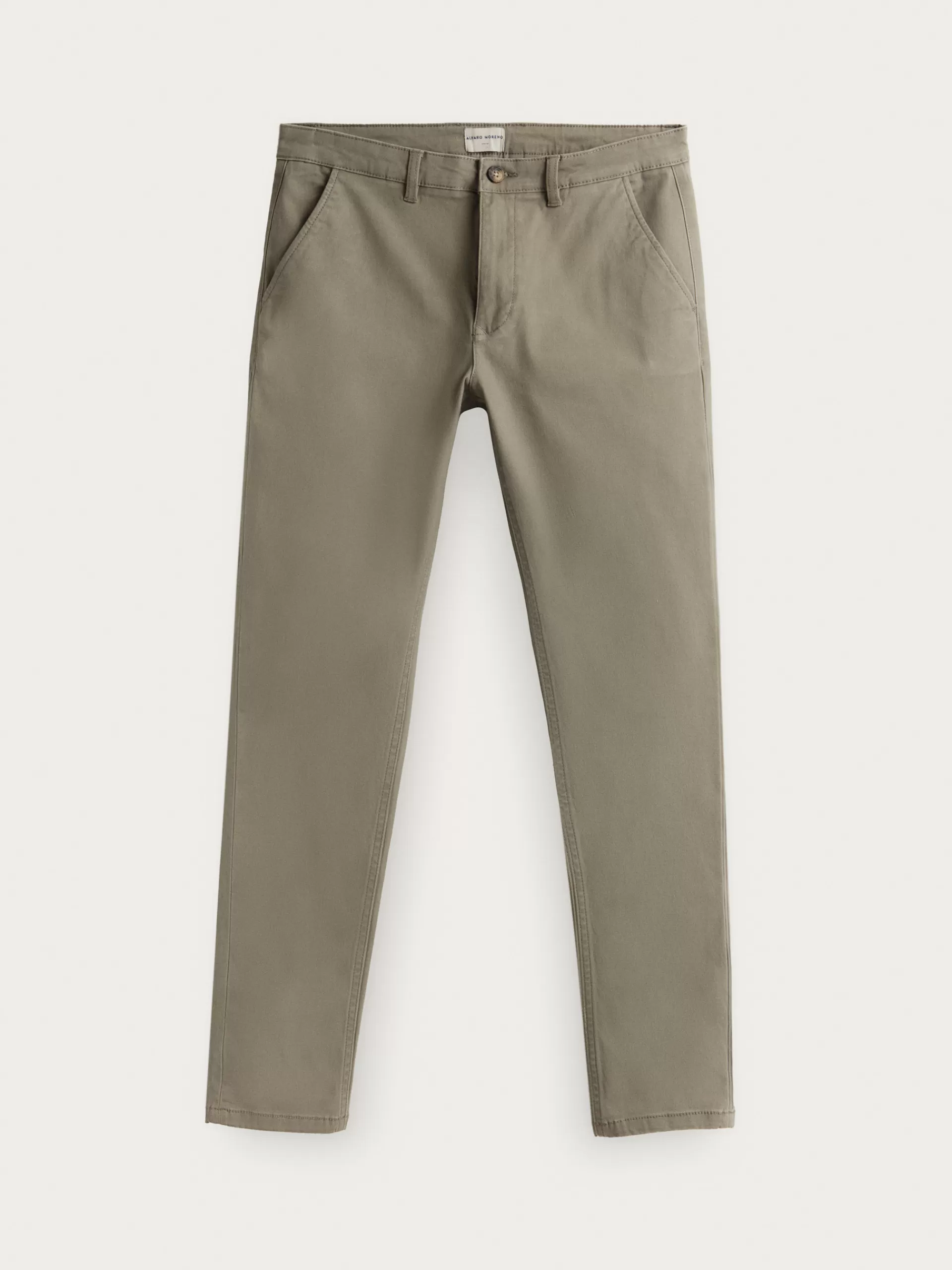 Pantalon Elvis Vert Taille Haute - Coupe Slim Confortable | Collection Printemps par Alvaro Moreno