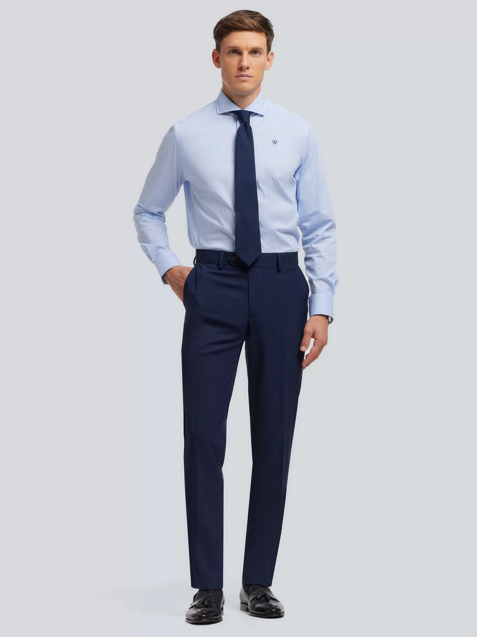 Pantalon Alvaro Moreno Micro Bird en Bleu Marine - Modèle Élégant en Promotion