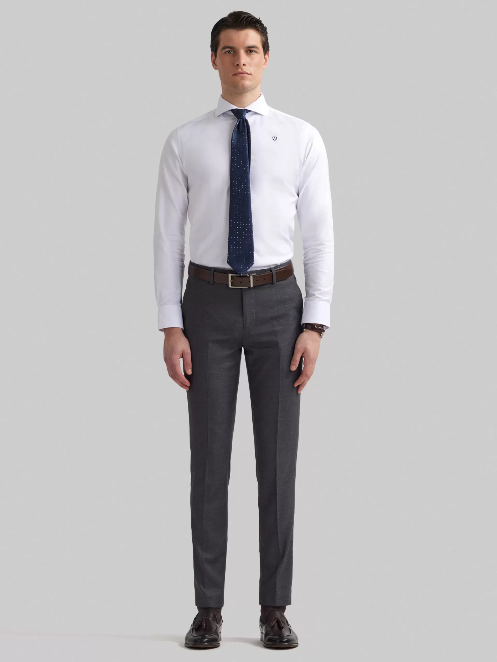 Pantalon Homme Élégant - Collection Milano Gales en Gris Anthracite - Style Urbain Intemporel - Alvaro Moreno à Prix Doux