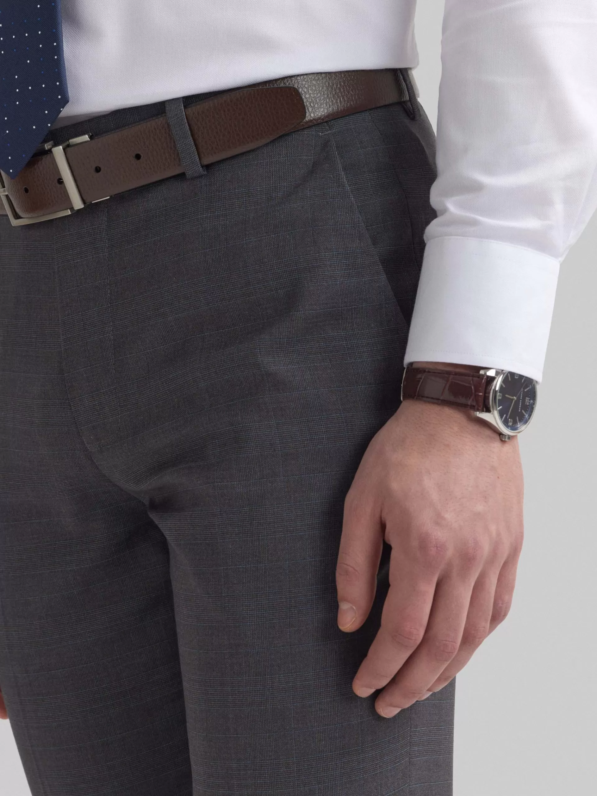 Pantalon Homme Élégant - Collection Milano Gales en Gris Anthracite - Style Urbain Intemporel - Alvaro Moreno à Prix Doux