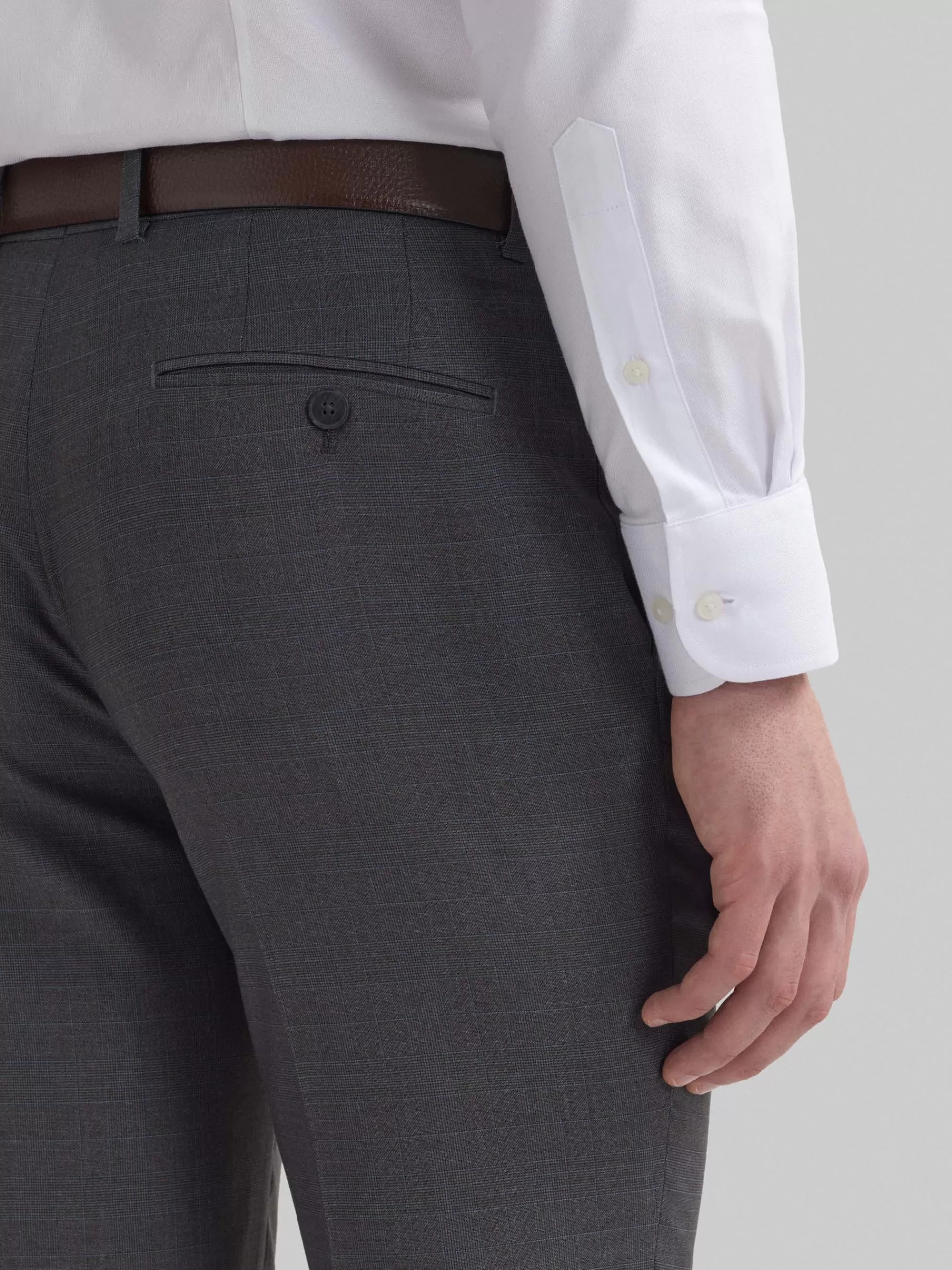 Pantalon Homme Élégant - Collection Milano Gales en Gris Anthracite - Style Urbain Intemporel - Alvaro Moreno à Prix Doux