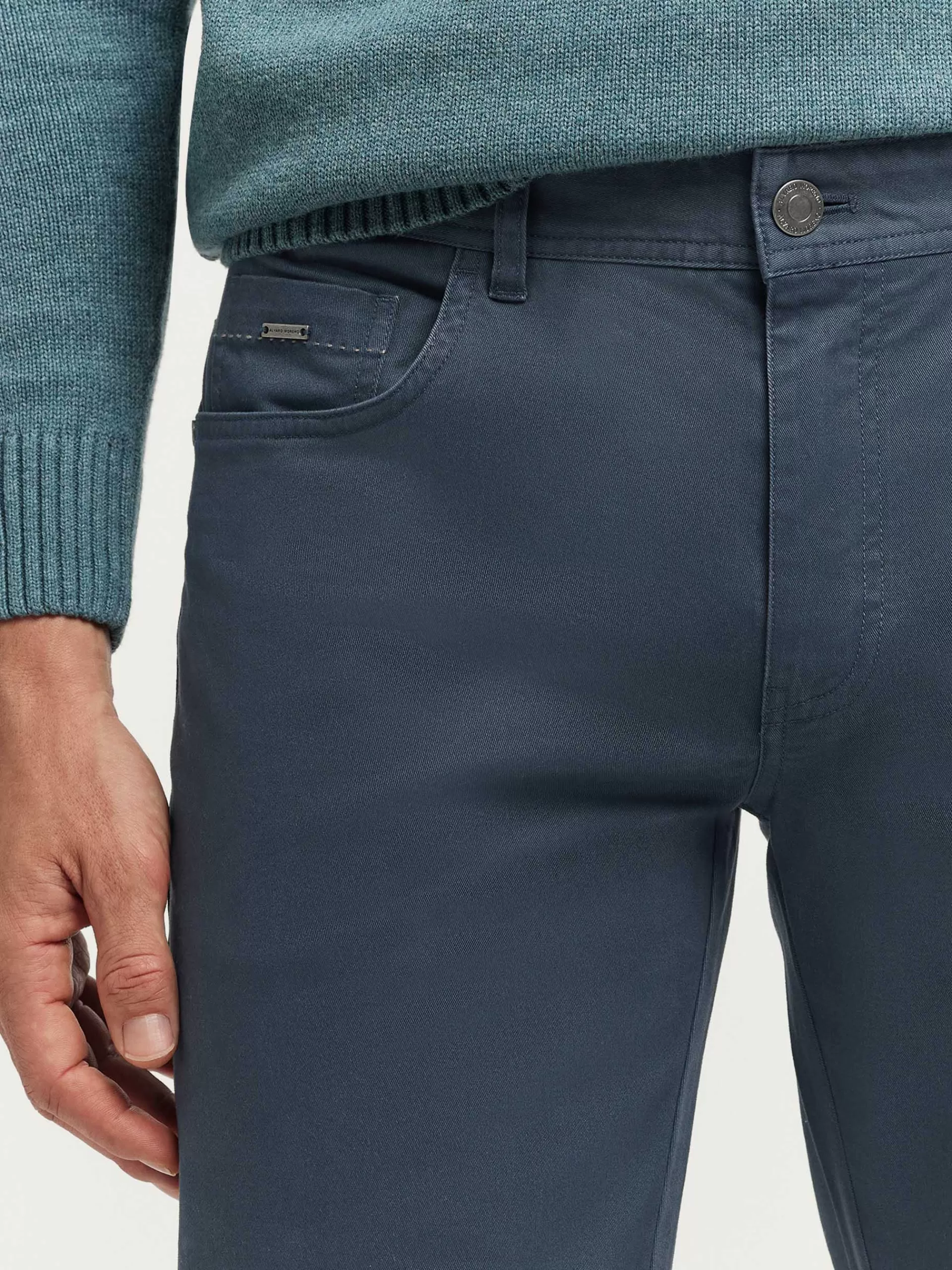 Pantalon Homme Alvaro Moreno Modèle PIC - Bleu Élégant avec Détails Premium | Confort Optimal & Style Urbain