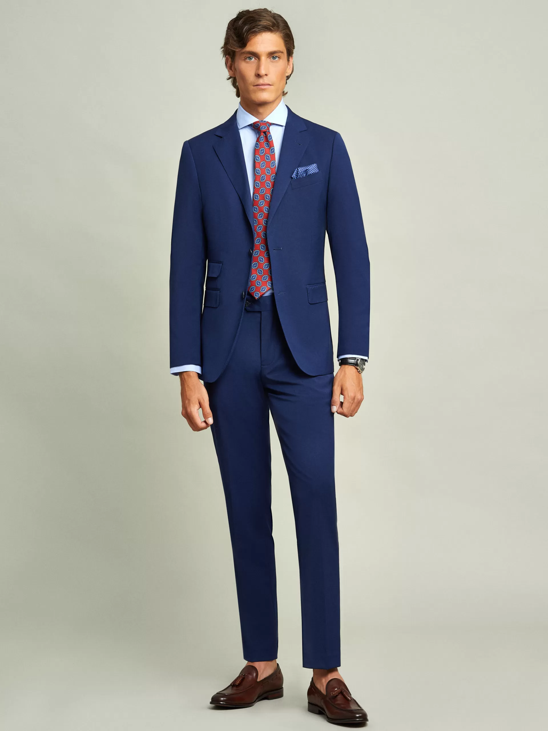 Pantalon Homme Slim Alvaro Moreno - Bleu Royal Tendance, Coupe Épurée & Confort Optimal (Promo Limitée)