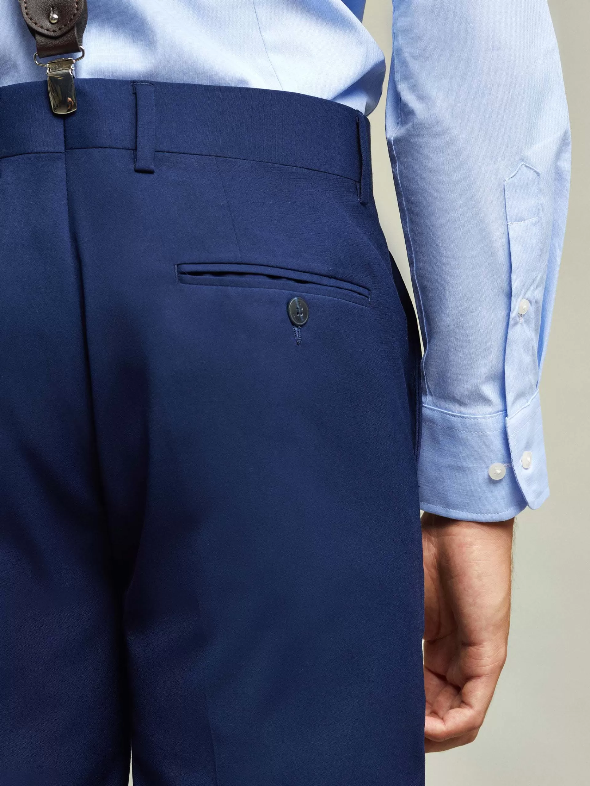 Pantalon Homme Slim Alvaro Moreno - Bleu Royal Tendance, Coupe Épurée & Confort Optimal (Promo Limitée)